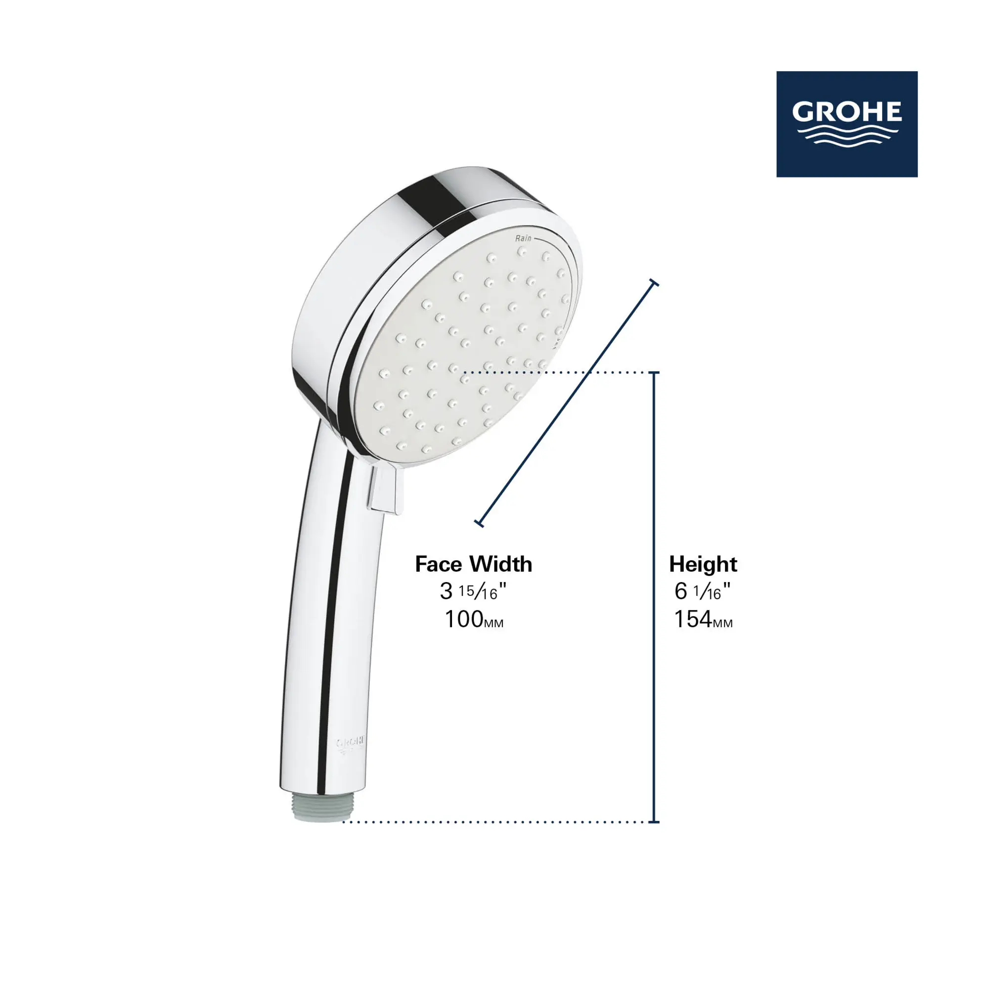 100 Hand Shower - 2 Sprays, 1.5 GPM (5.7 L/min) - Image 4