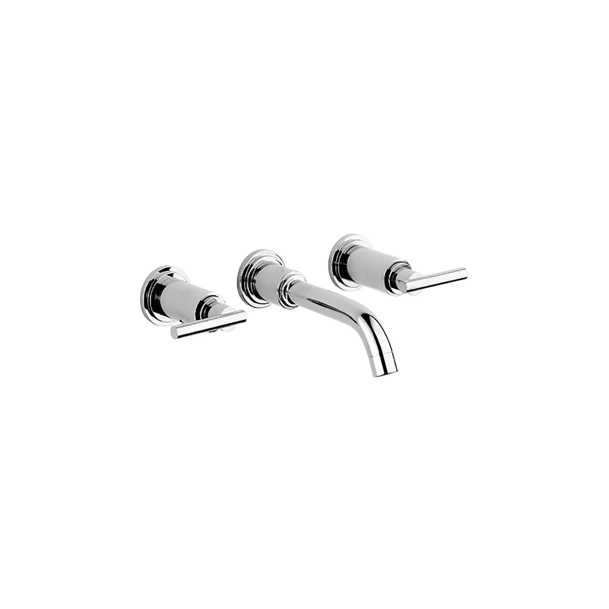 2-Handle 3-Hole Wall Mount Vessel Bathroom Faucet - 1.2 GPM - Image 3