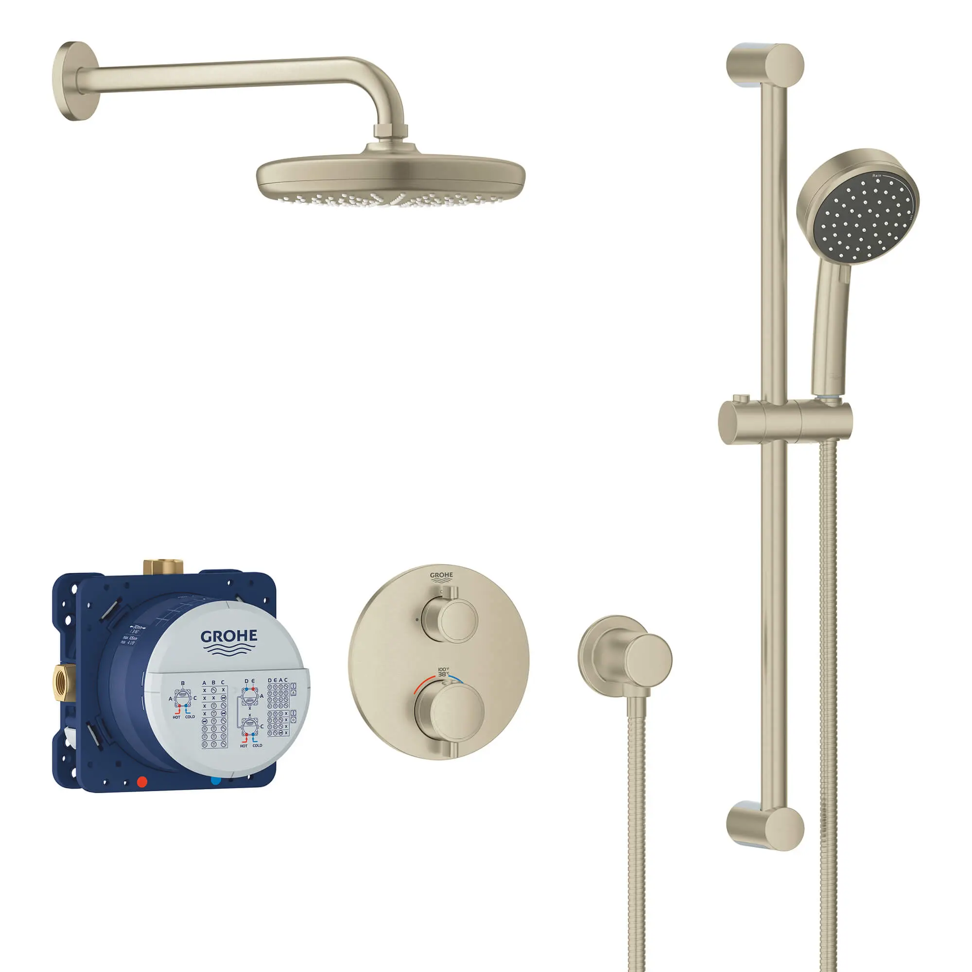 2-Handle Dual Function Thermostatic Shower Bundle - Image 3