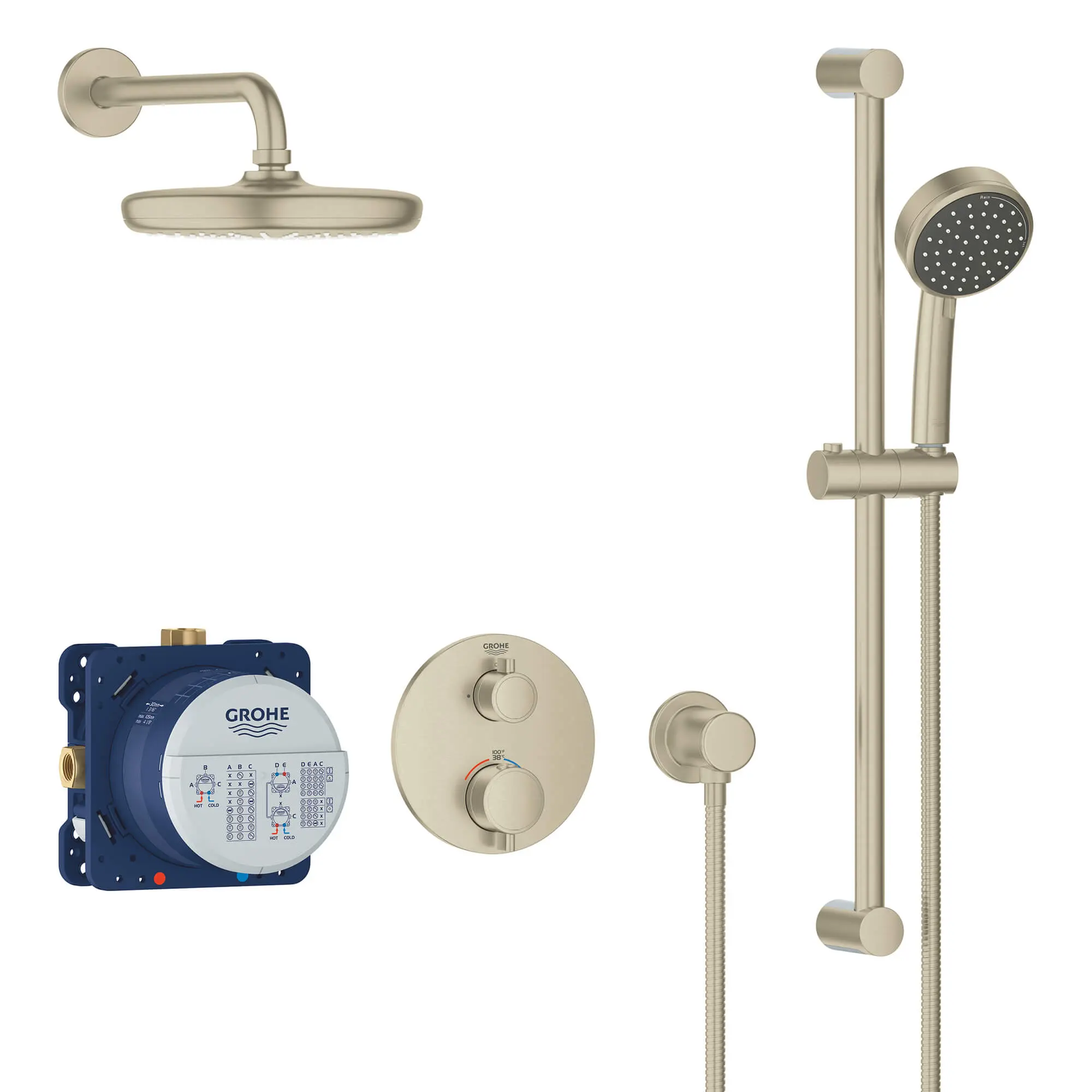2-Handle Dual Function Thermostatic Shower Bundle - Image 4