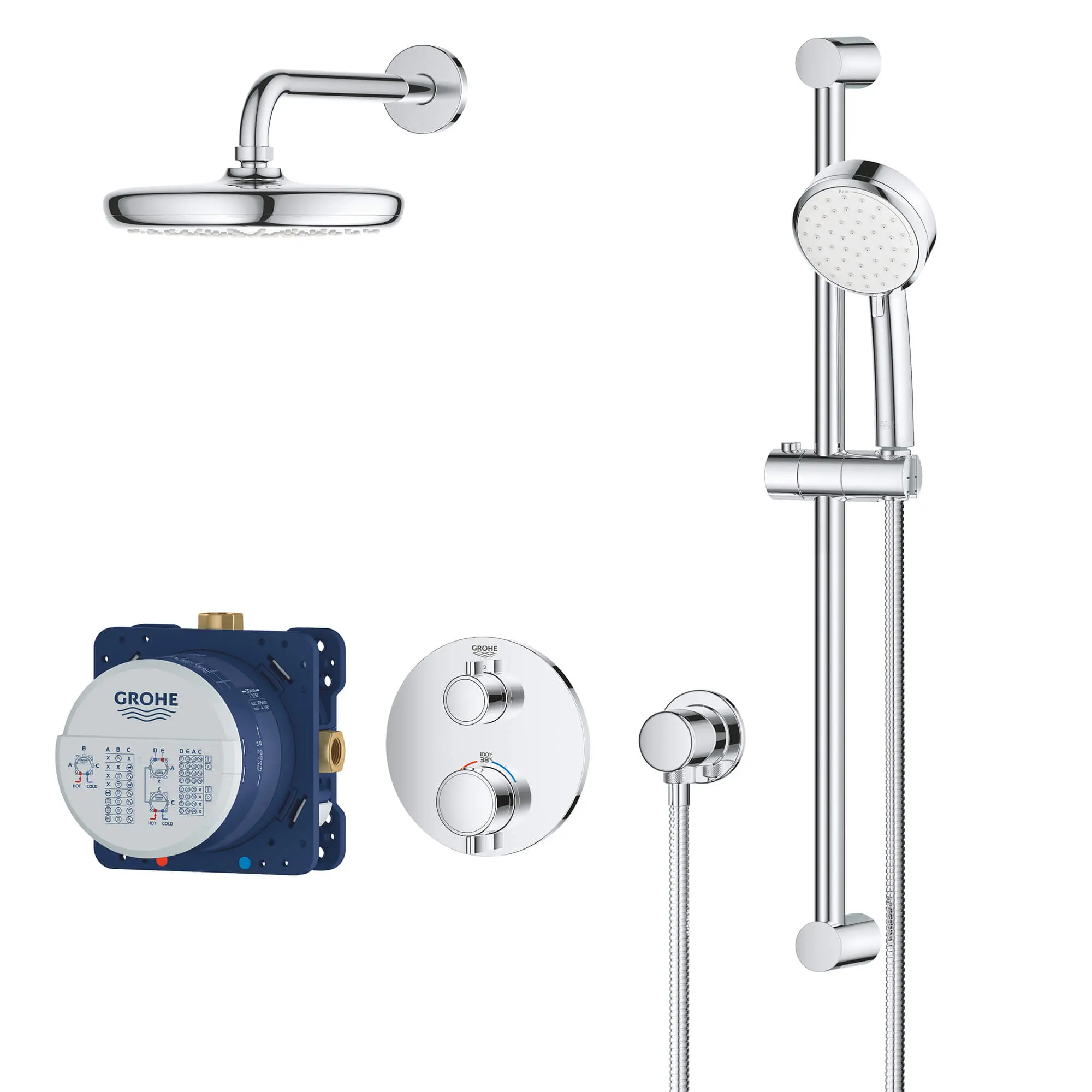 2-Handle Dual Function Thermostatic Shower Bundle - Image 5