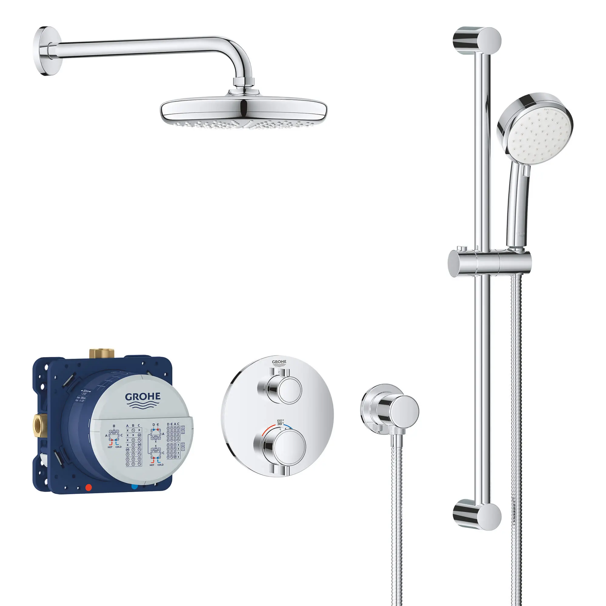 2-Handle Dual Function Thermostatic Shower Bundle - Image 6