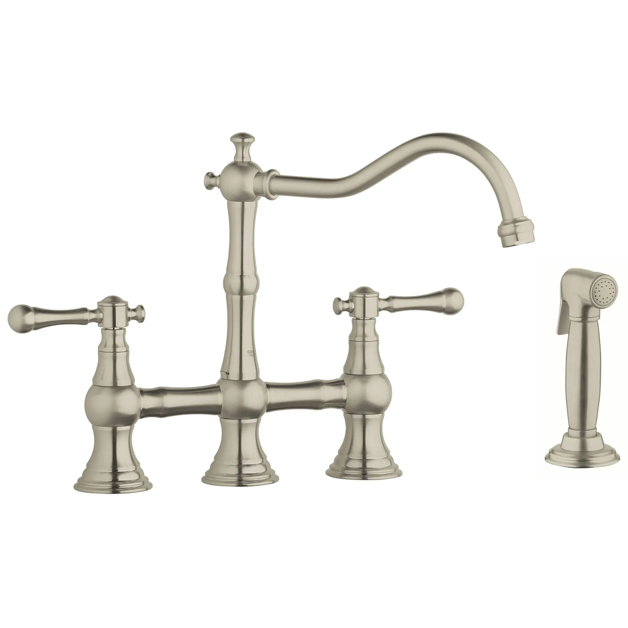 2-Handle Kitchen Faucet 2.2 GPM with Side Spray - Image 4