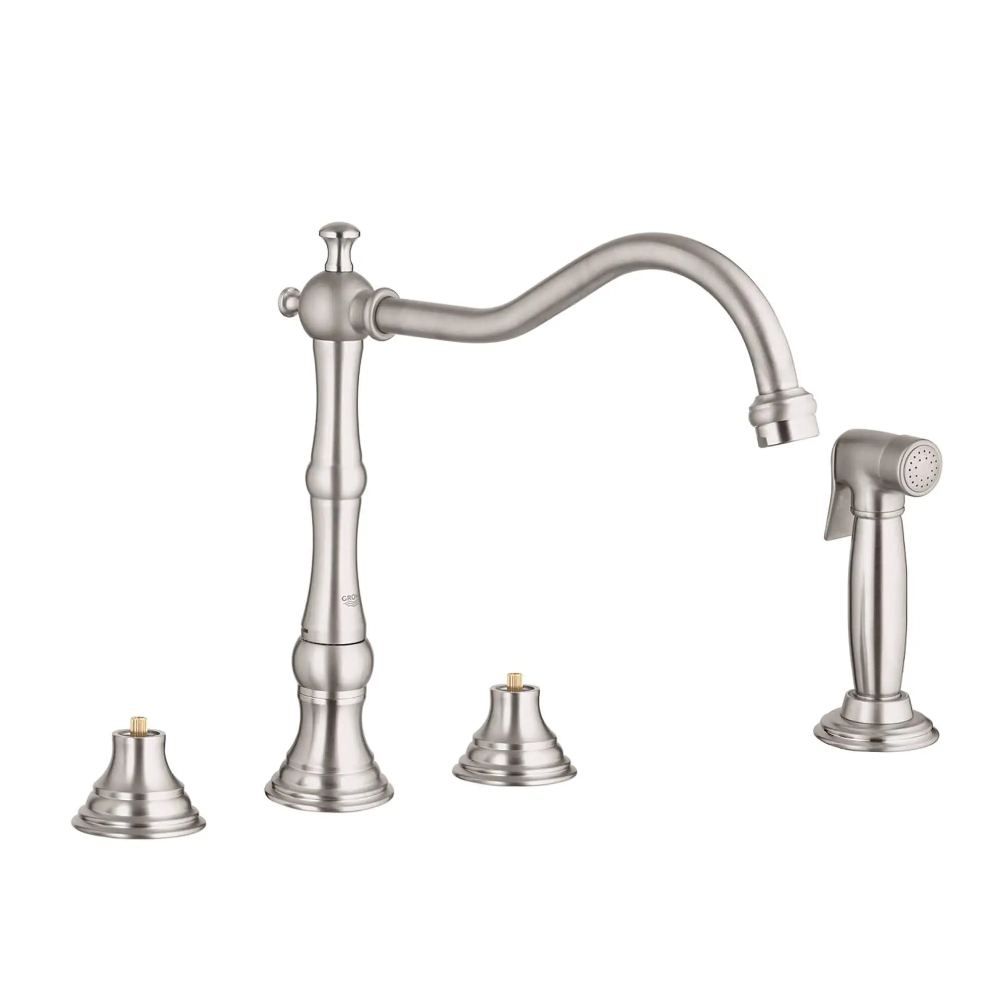 2-Handle Kitchen Faucet 2.5 GPM with Side Spray - Image 2