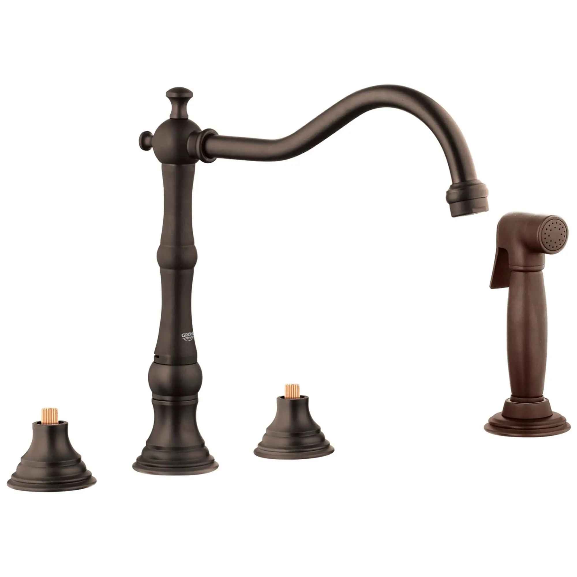 2-Handle Kitchen Faucet 2.5 GPM with Side Spray - Image 3