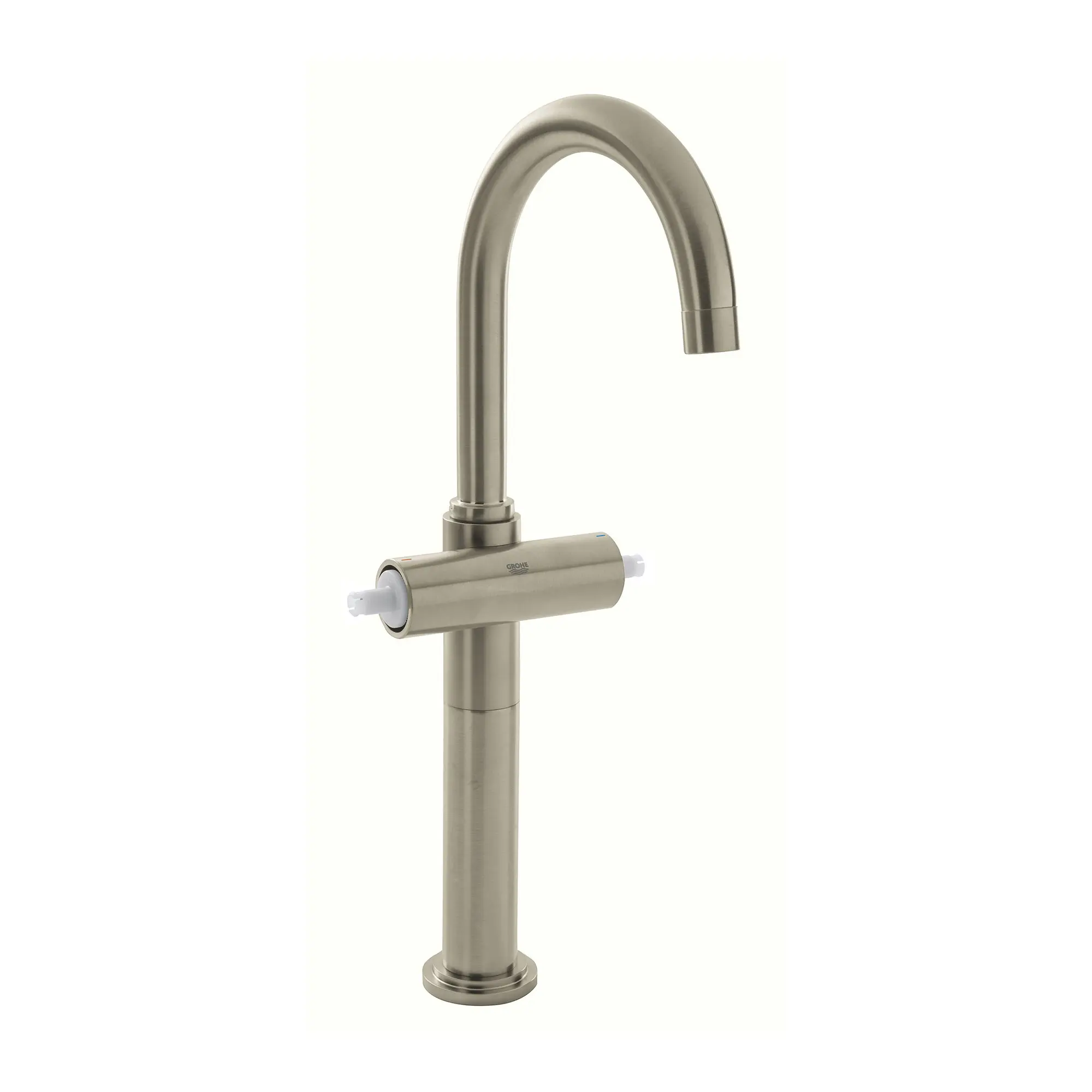2-Handle Single-Hole High Arc Vessel Bathroom Faucet - 1.5 GPM - Image 2