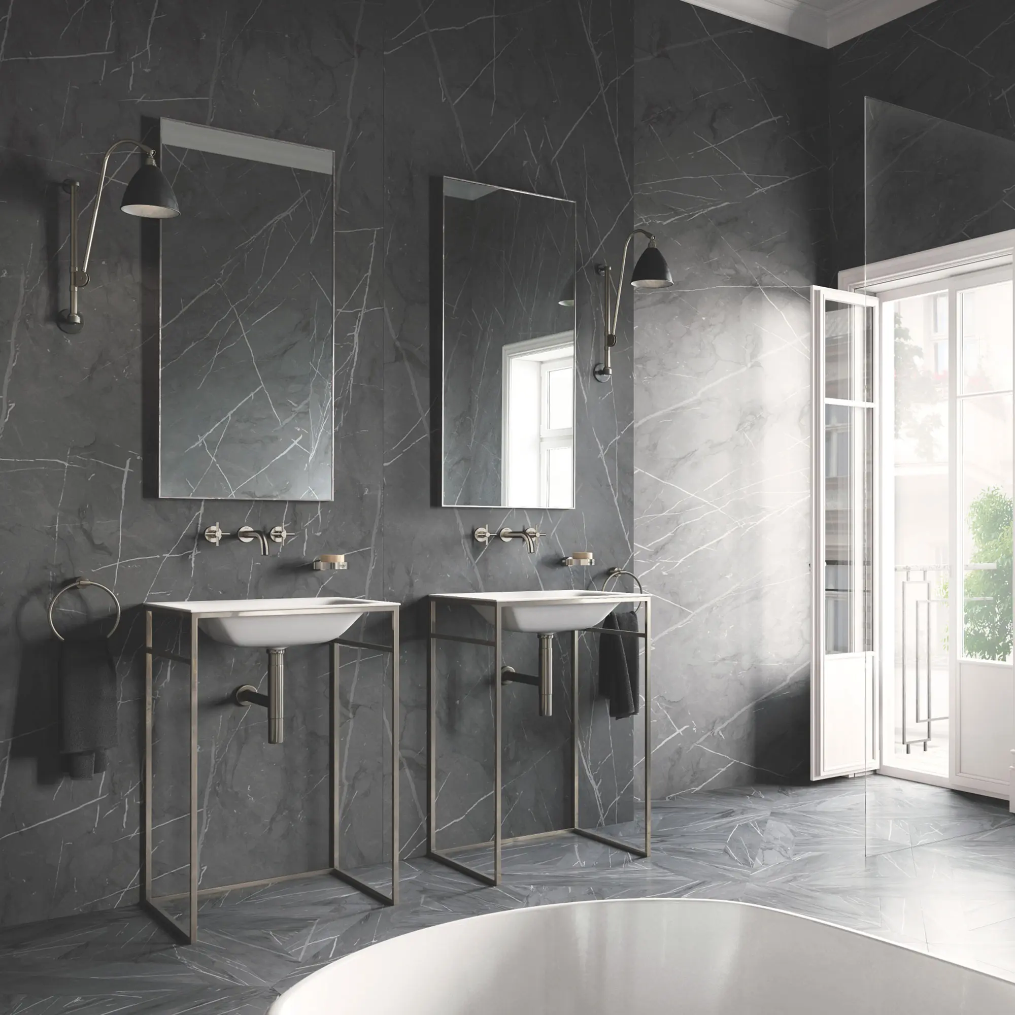 2-Handle Wall-Mount Faucet 1.2 GPM - Image 37