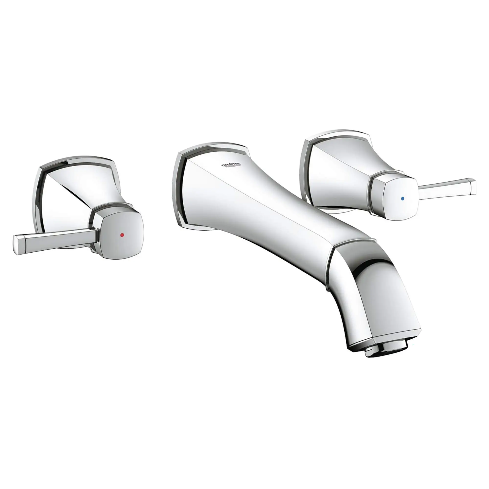 2-Handle Wall Mount Faucet 1.5 GPM