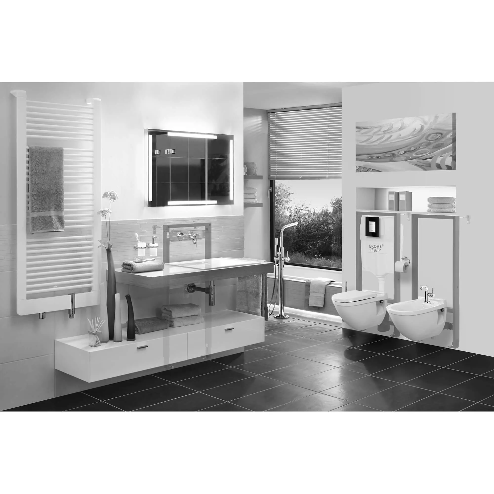 2" x 6" In Wall Carrier For Bidet - Image 2