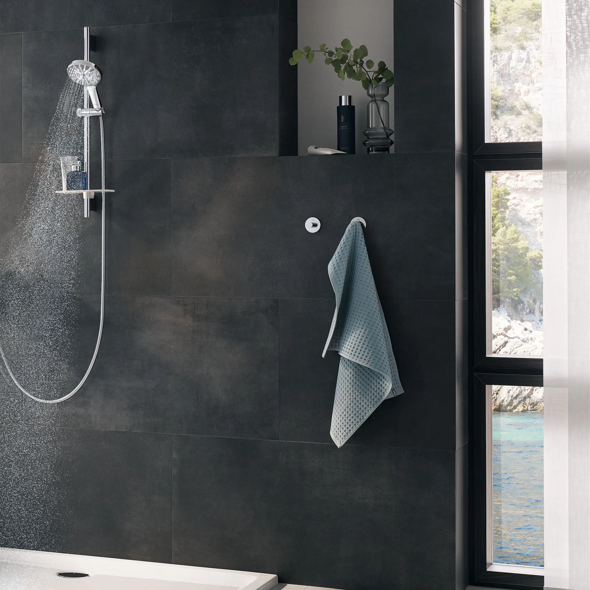24" Shower Slide Bar Kit - 3 Sprays, 1.75 gpm (6.6 L/min) - Image 8