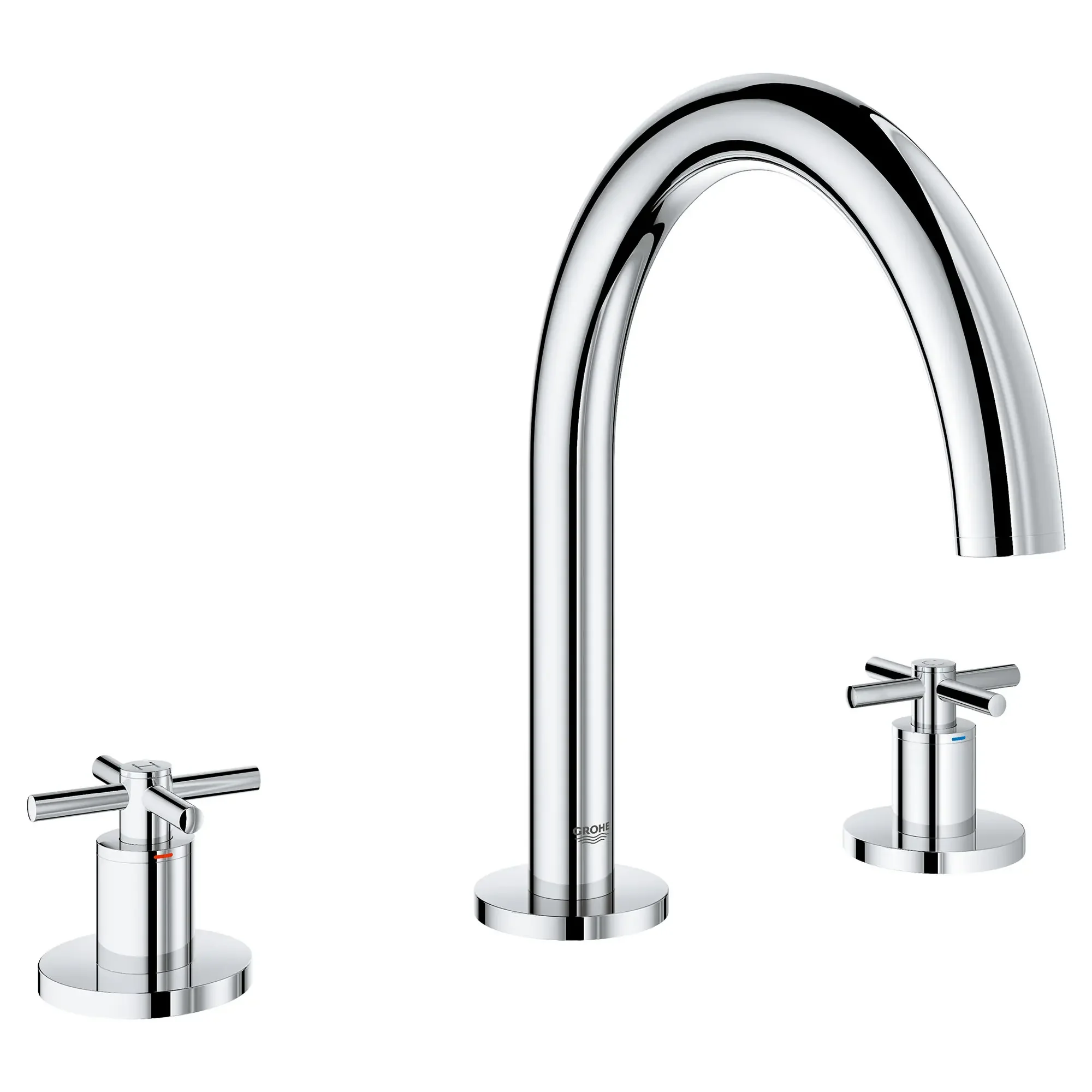 3-Hole 2-Handle Deck Mount Roman Tub Faucet - Image 3