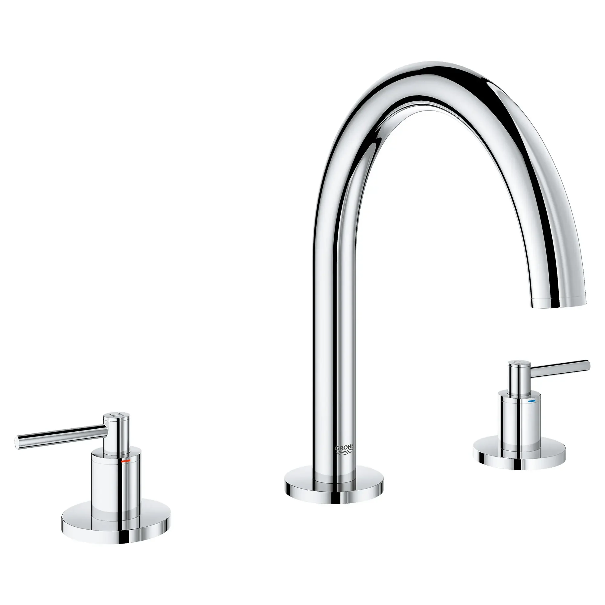3-Hole 2-Handle Deck Mount Roman Tub Faucet - Image 6