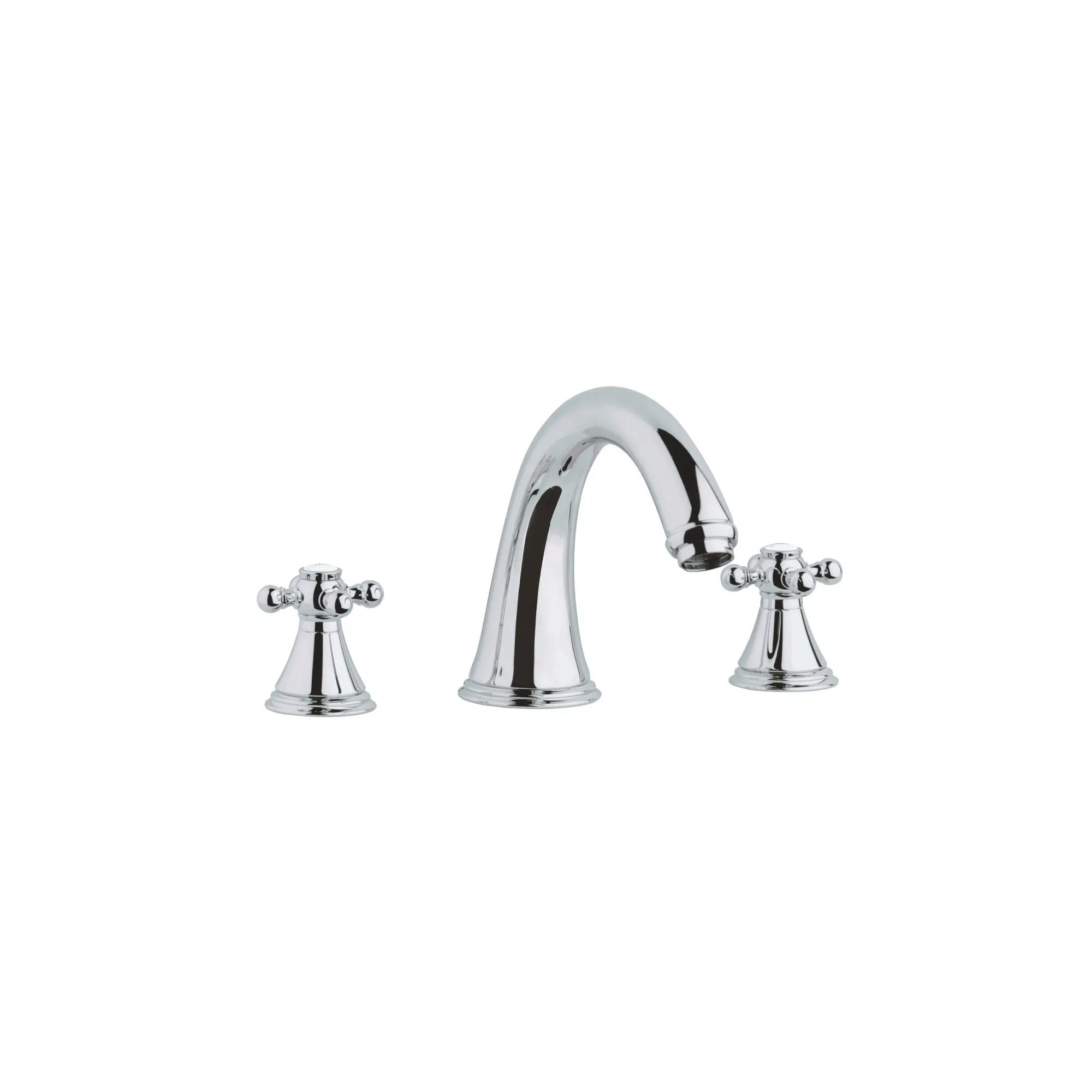 3-Hole 2-Handle Deck Mount Roman Tub Faucet - Image 3