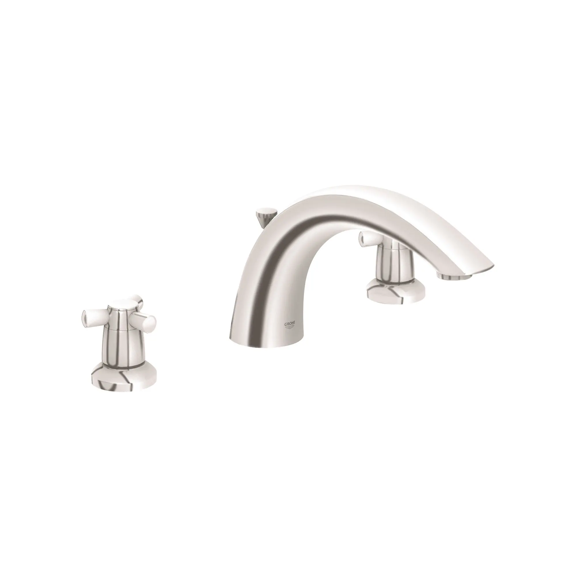 3-Hole 2-Handle Deck Mount Roman Tub Faucet - Image 3