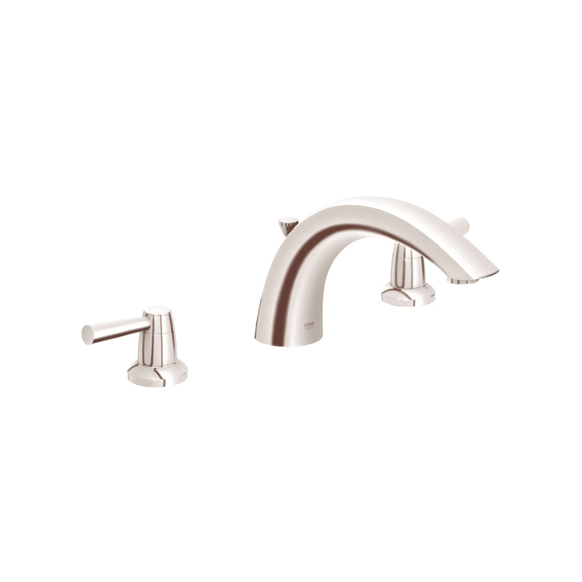 3-Hole 2-Handle Deck Mount Roman Tub Faucet - Image 4