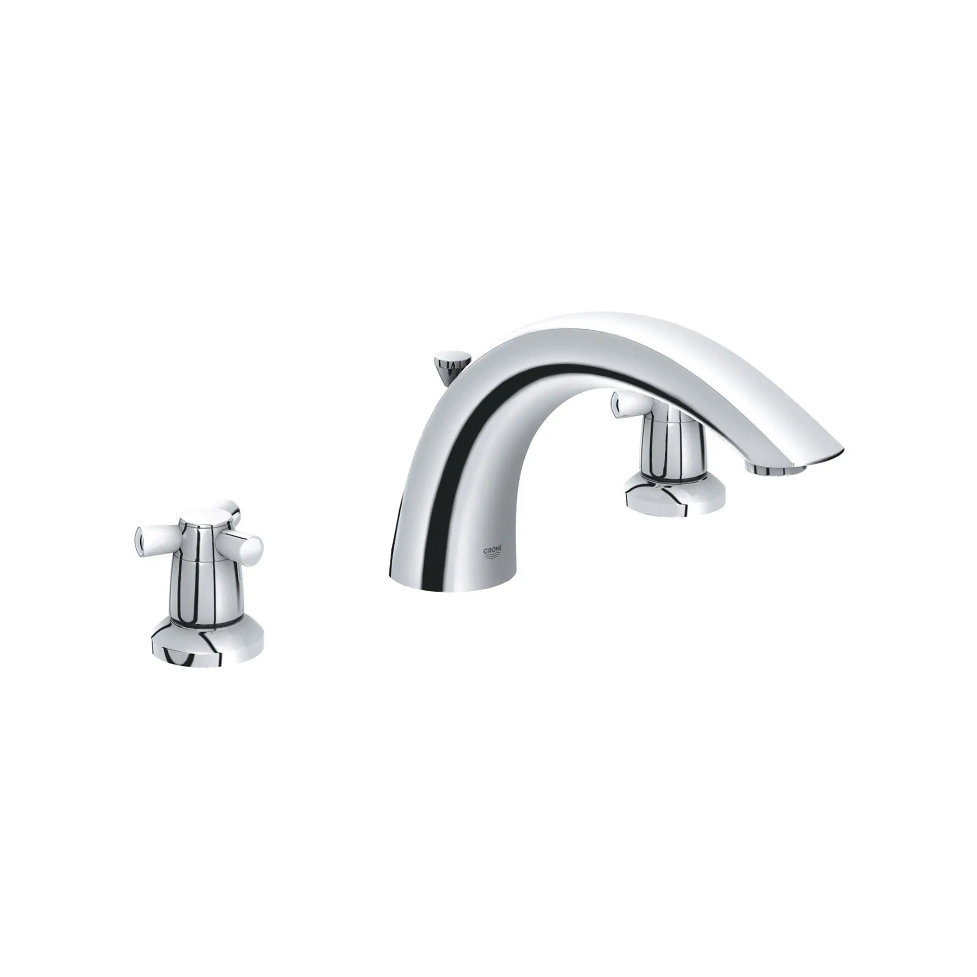 3-Hole 2-Handle Deck Mount Roman Tub Faucet - Image 5