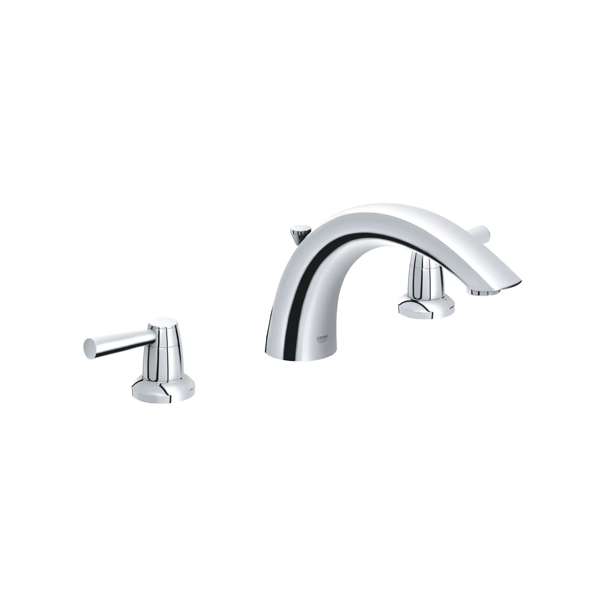 3-Hole 2-Handle Deck Mount Roman Tub Faucet - Image 6