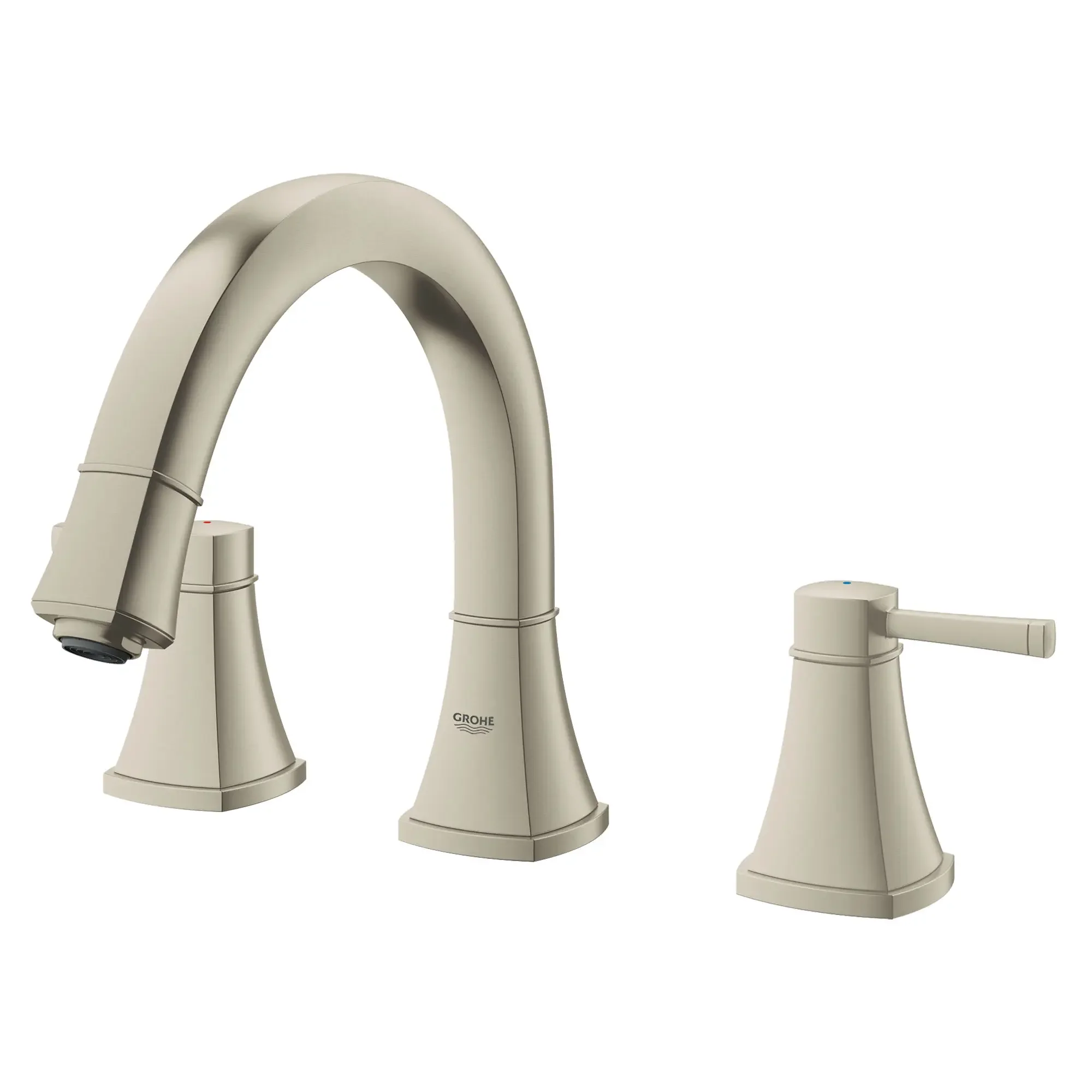 3-Hole 2-Handle Deck Mount Roman Tub Faucet - Image 3