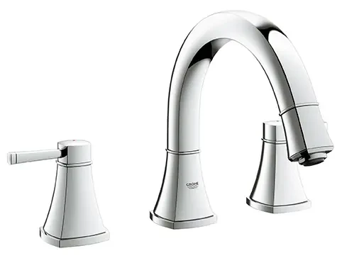 3-Hole 2-Handle Deck Mount Roman Tub Faucet - Image 4