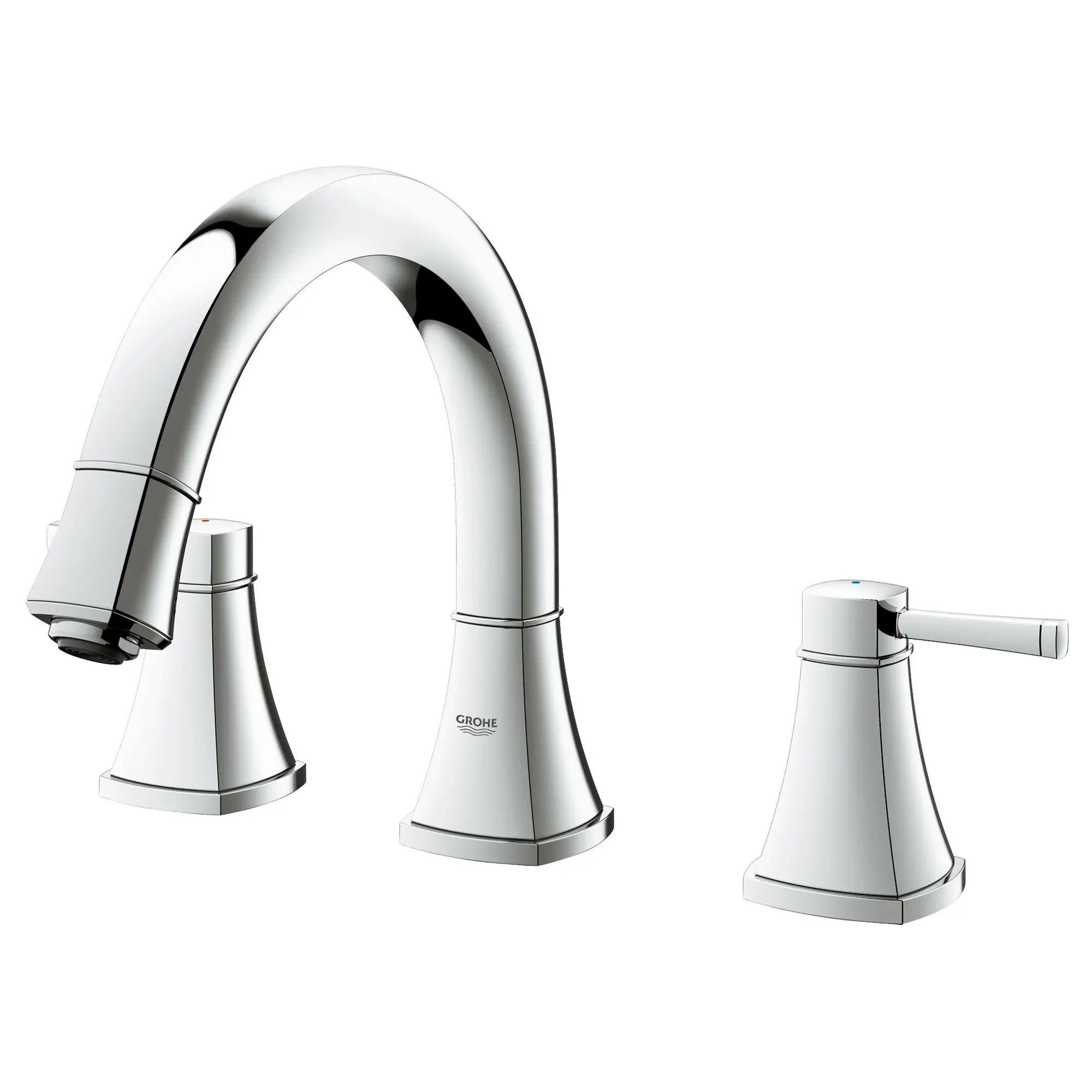 3-Hole 2-Handle Deck Mount Roman Tub Faucet - Image 5