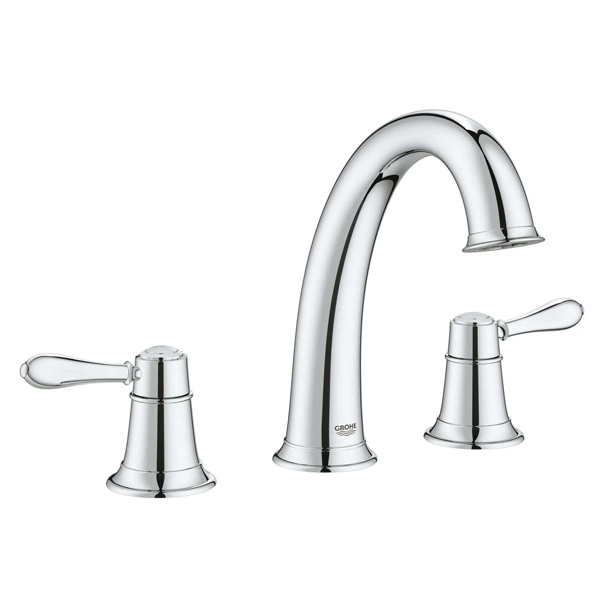 3-Hole 2-Handle Deck Mount Roman Tub Faucet - Image 3