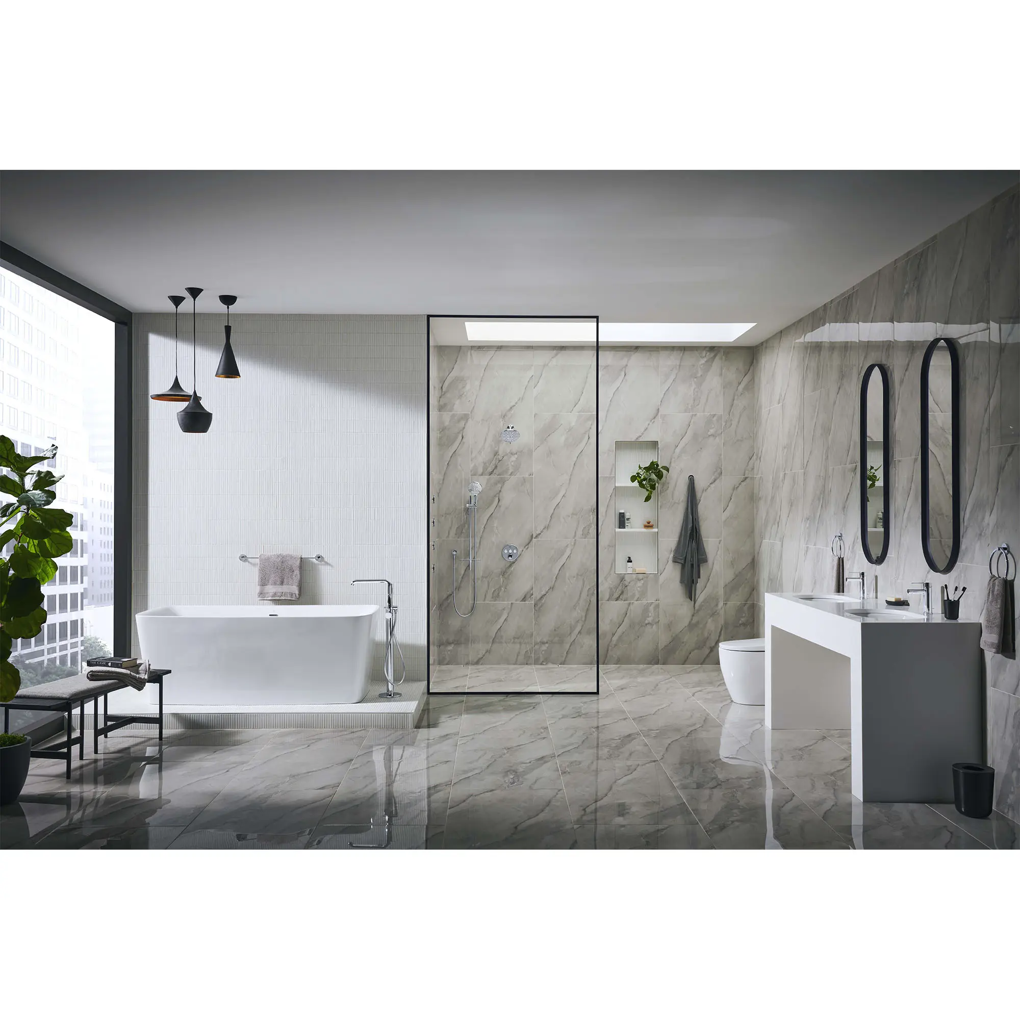 Single-Handle Freestanding Tub Faucet with 1.75 GPM (6.6 L/min) Hand Shower - Image 20