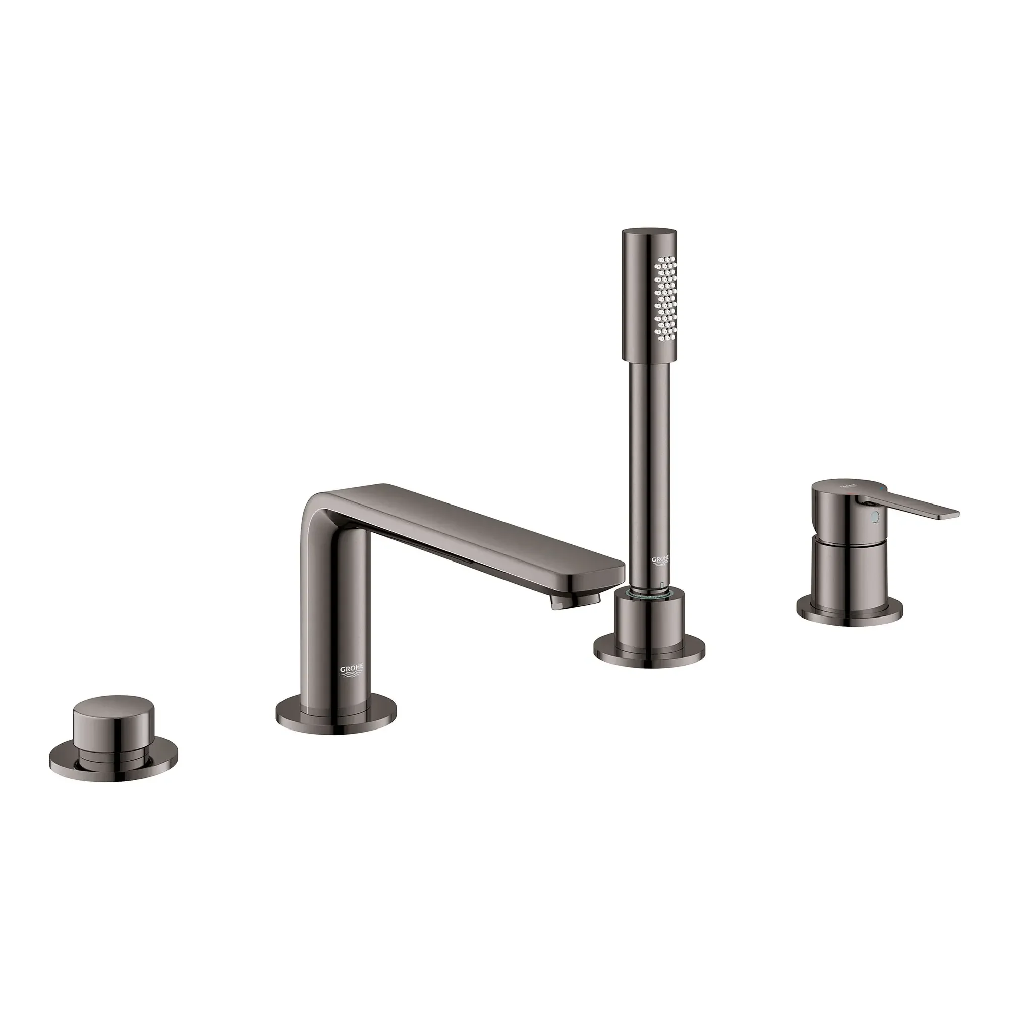4-Hole Single-Handle Deck Mount Roman Tub Faucet with 1.75 GPM (6.6 L/min) Hand Shower - Image 16