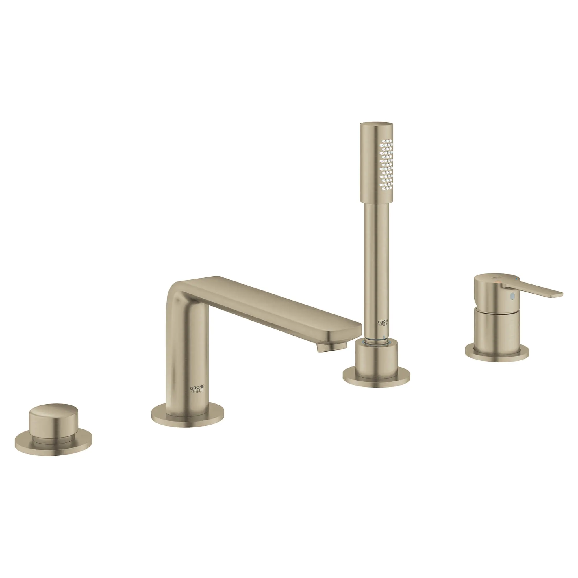 4-Hole Single-Handle Deck Mount Roman Tub Faucet with 1.75 GPM (6.6 L/min) Hand Shower - Image 18