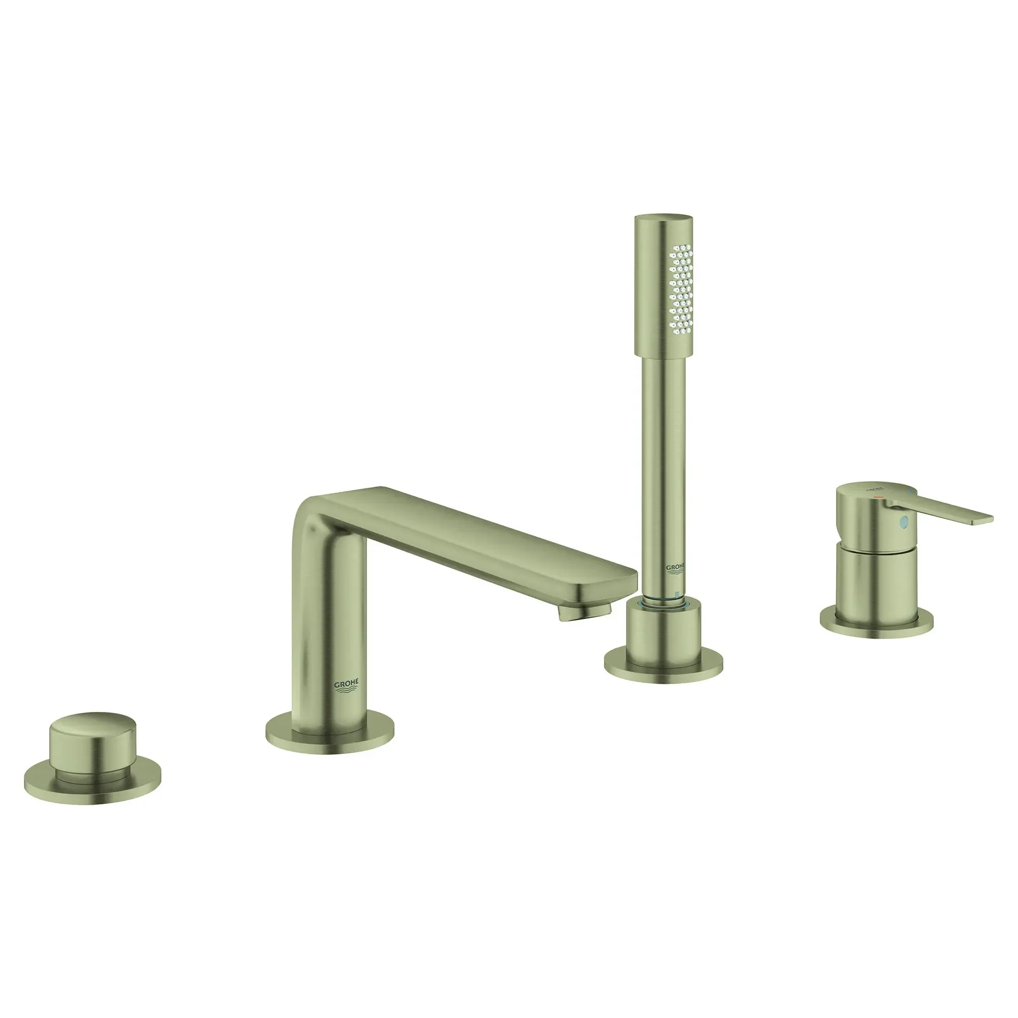 4-Hole Single-Handle Deck Mount Roman Tub Faucet with 1.75 GPM (6.6 L/min) Hand Shower - Image 20