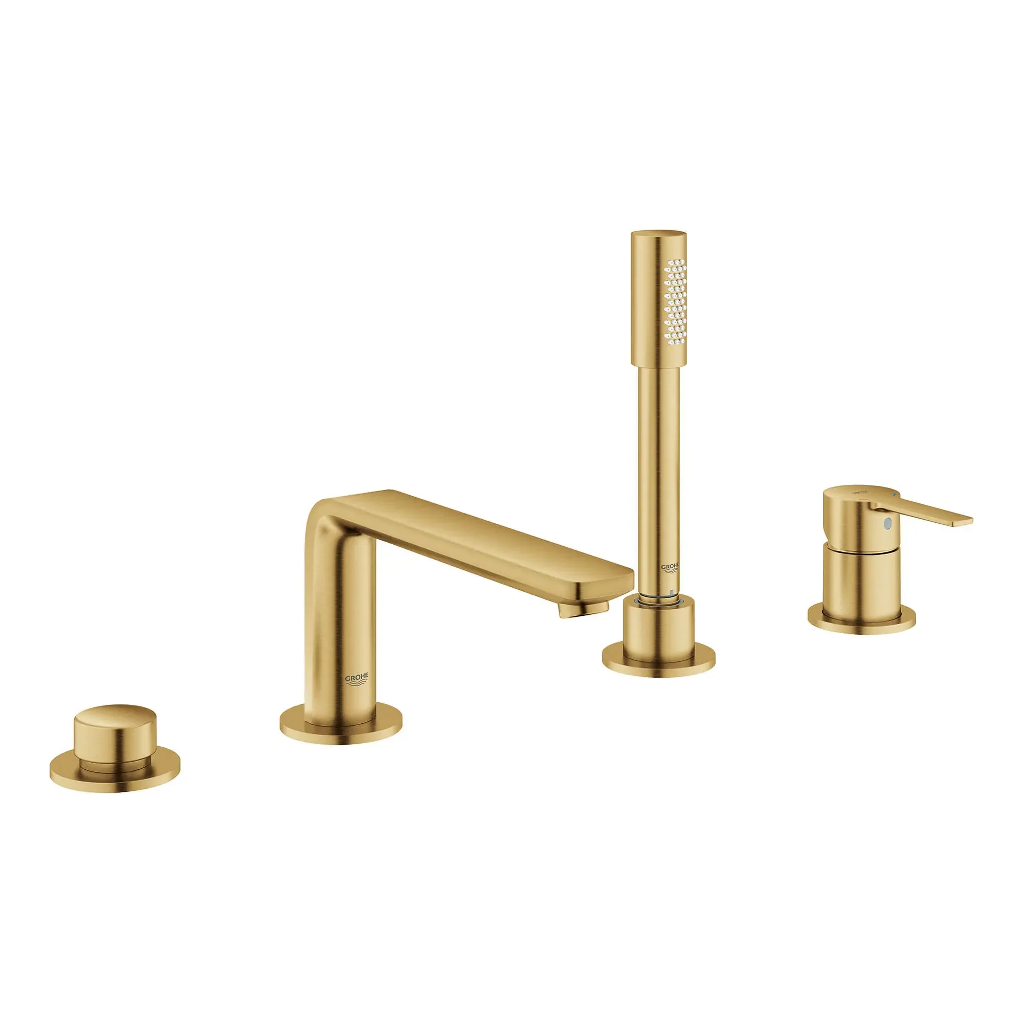 4-Hole Single-Handle Deck Mount Roman Tub Faucet with 1.75 GPM (6.6 L/min) Hand Shower - Image 26