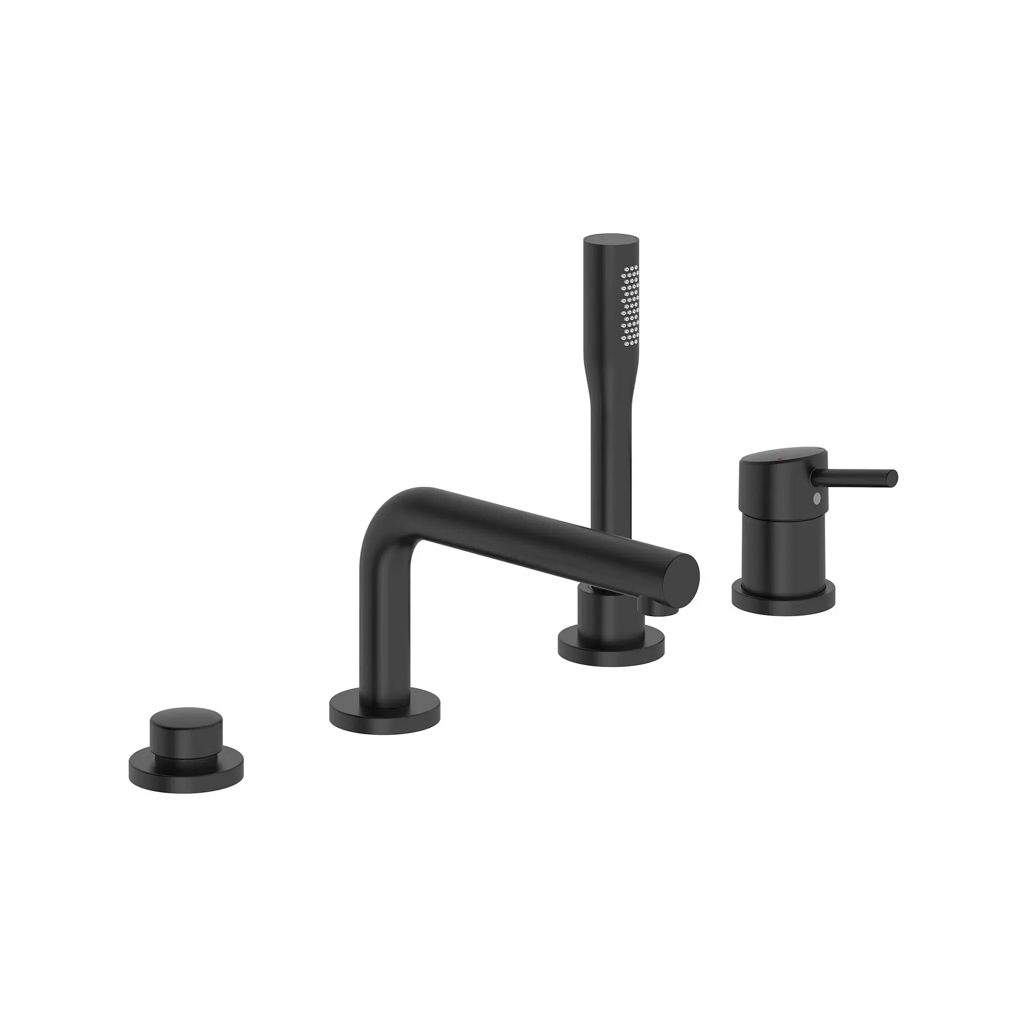 4-Hole Single-Handle Deck Mount Roman Tub Faucet with 1.75 GPM (6.6 L/min) Hand Shower - Image 12