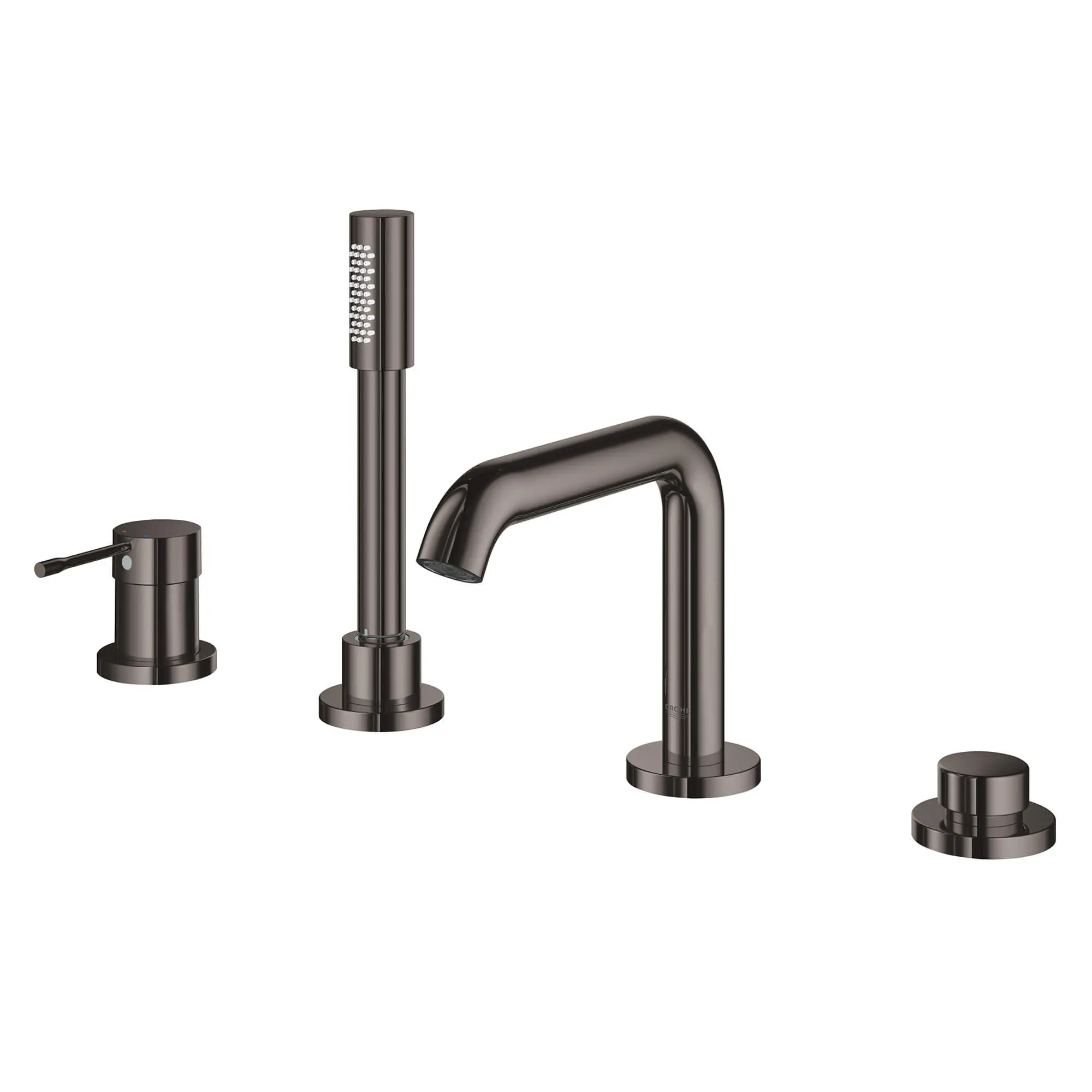 4-Hole Single-Handle Deck Mount Roman Tub Faucet with 1.75 GPM (6.6 L/min) Hand Shower - Image 14