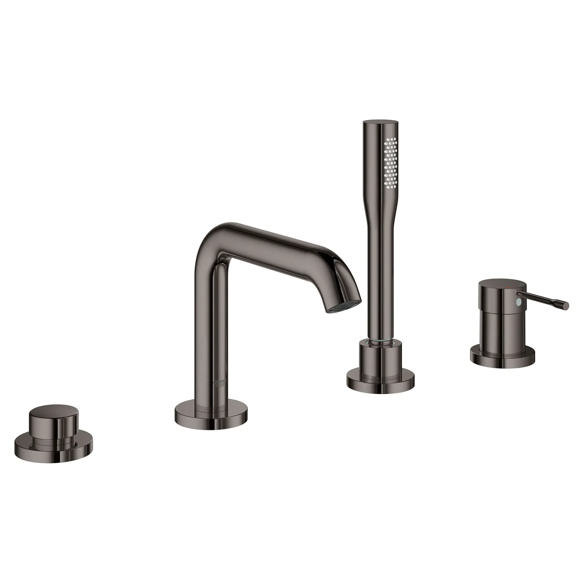 4-Hole Single-Handle Deck Mount Roman Tub Faucet with 1.75 GPM (6.6 L/min) Hand Shower - Image 15