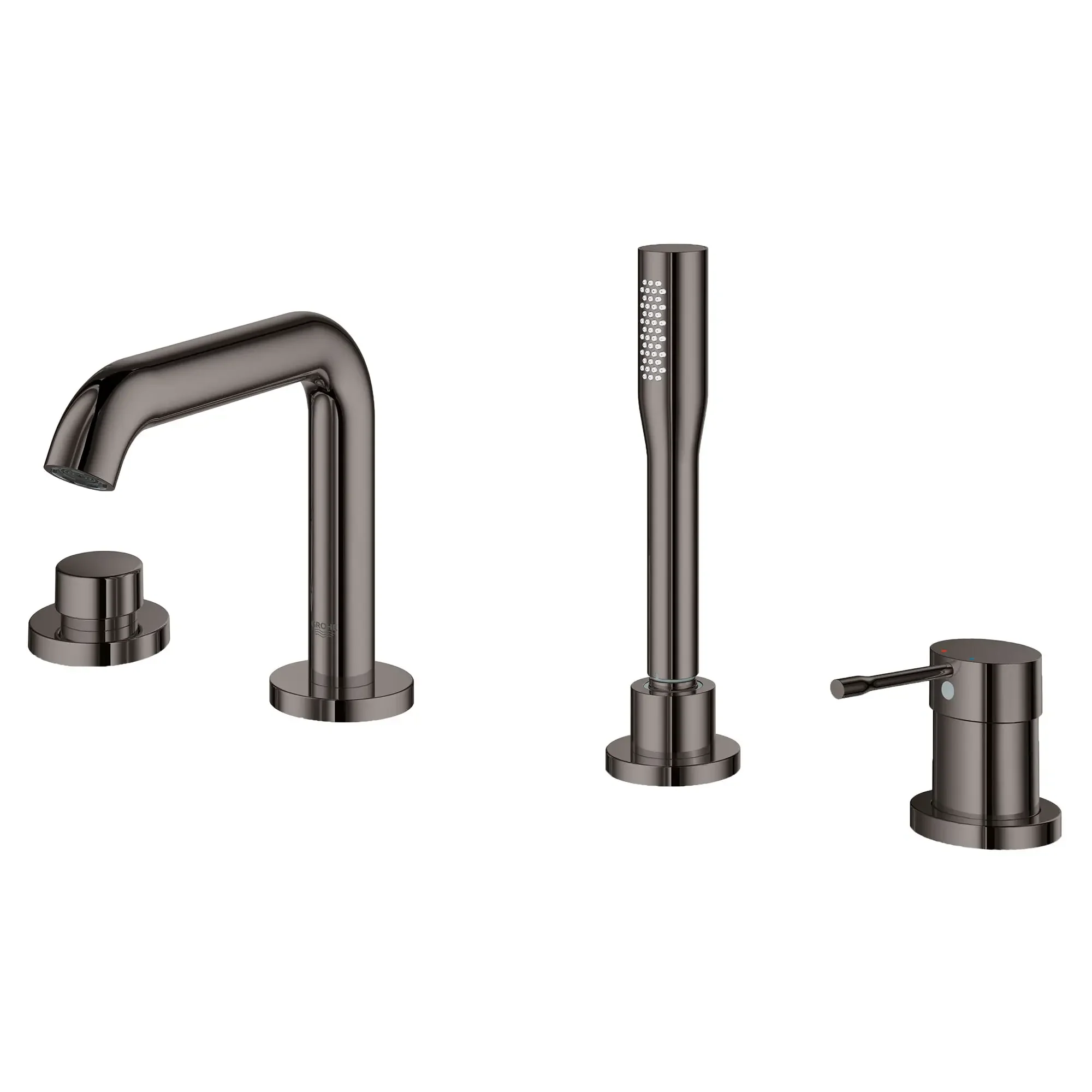 4-Hole Single-Handle Deck Mount Roman Tub Faucet with 1.75 GPM (6.6 L/min) Hand Shower - Image 16