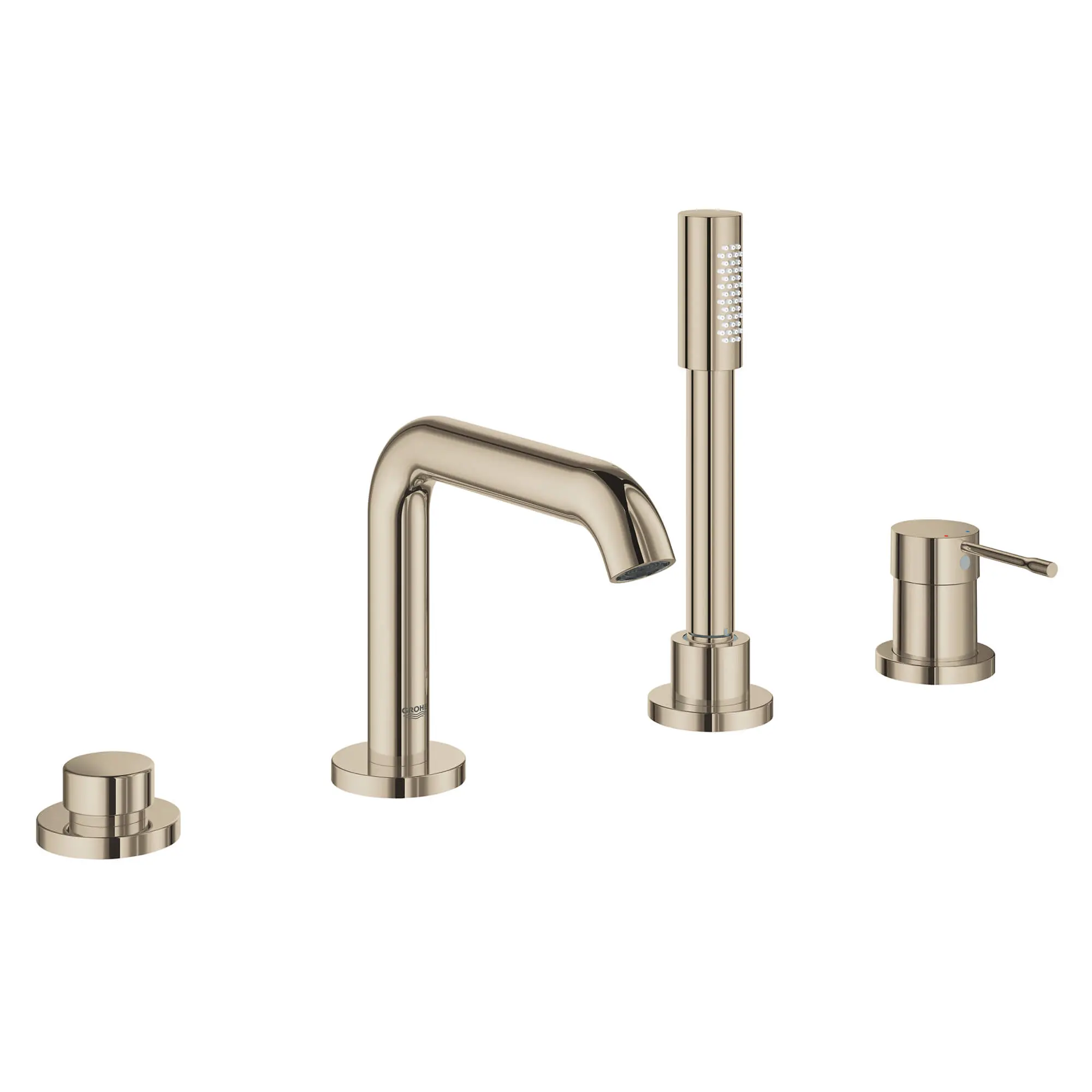 4-Hole Single-Handle Deck Mount Roman Tub Faucet with 1.75 GPM (6.6 L/min) Hand Shower - Image 18