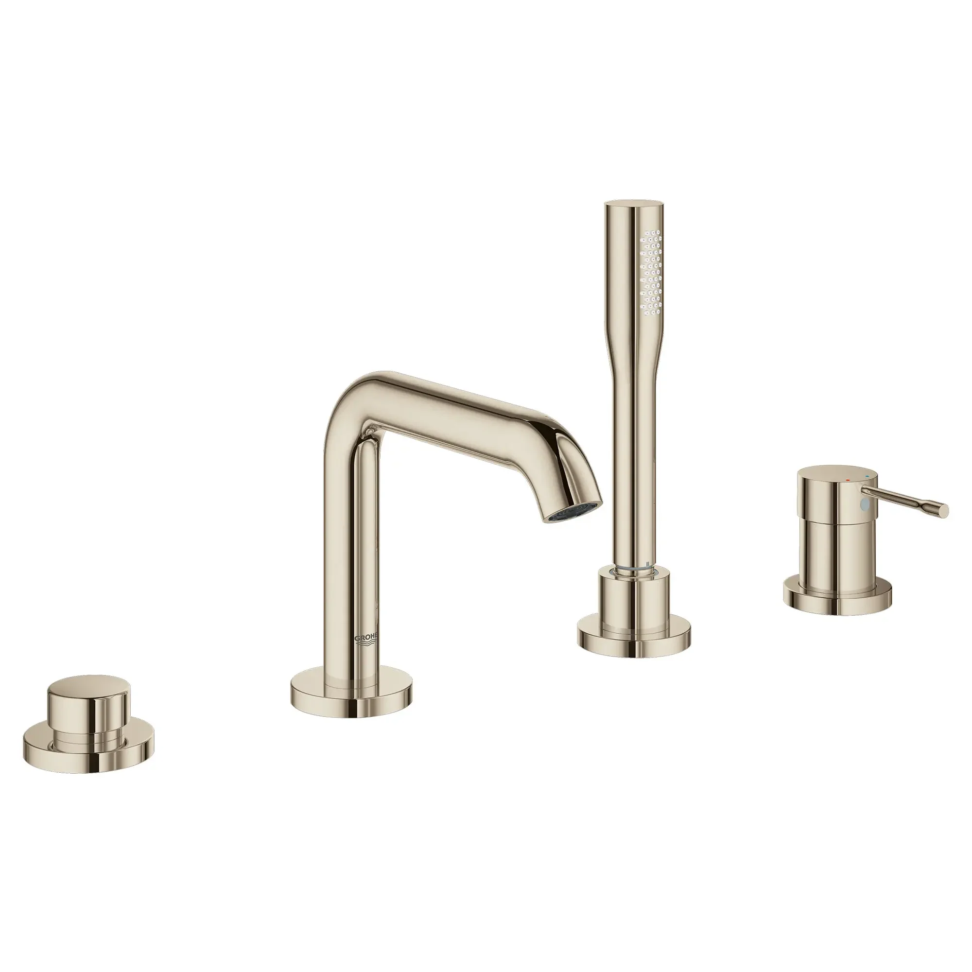 4-Hole Single-Handle Deck Mount Roman Tub Faucet with 1.75 GPM (6.6 L/min) Hand Shower - Image 19