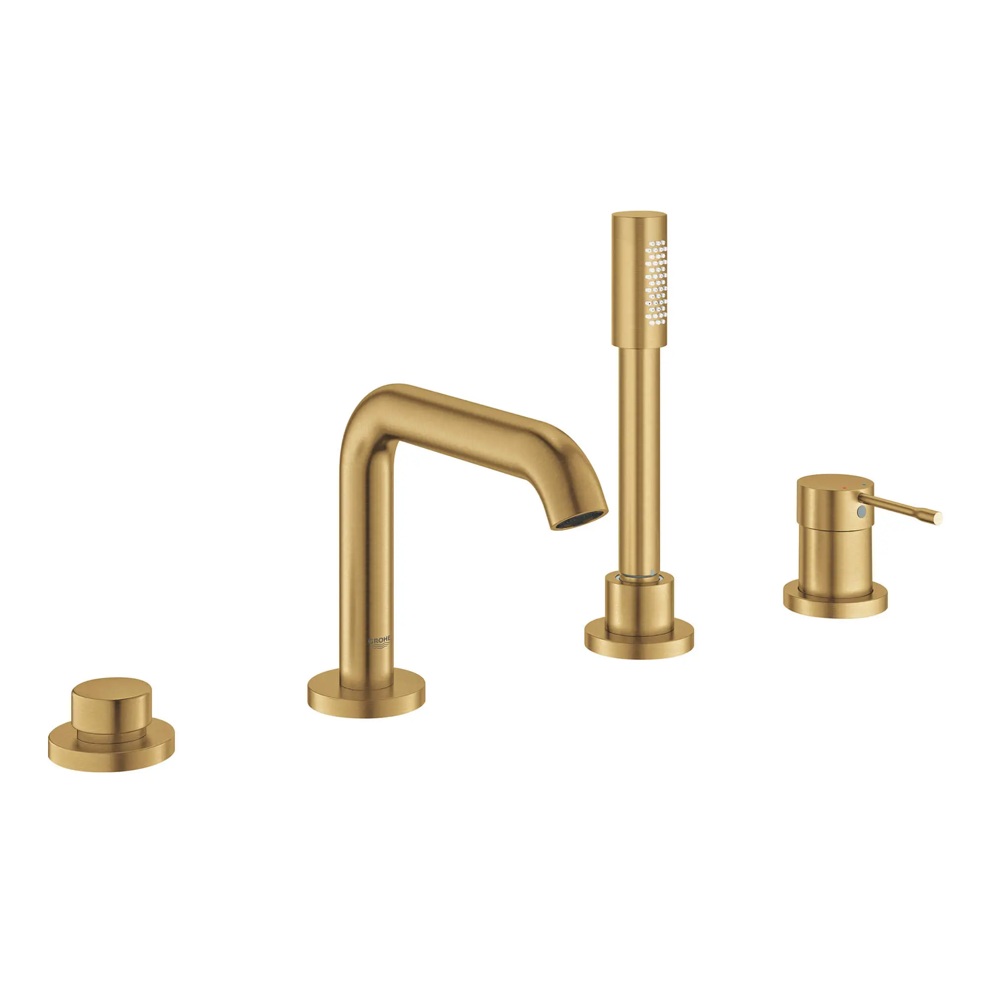 4-Hole Single-Handle Deck Mount Roman Tub Faucet with 1.75 GPM (6.6 L/min) Hand Shower - Image 22