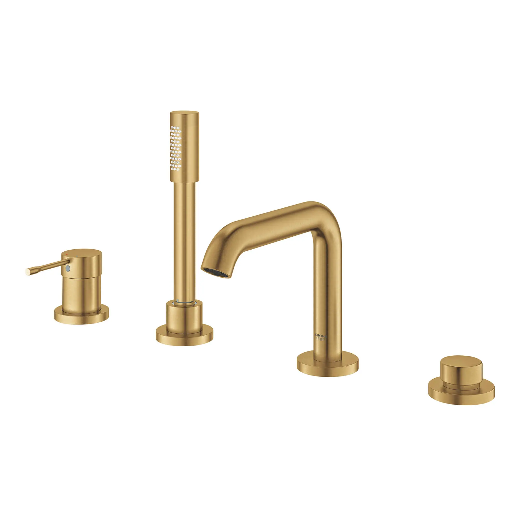 4-Hole Single-Handle Deck Mount Roman Tub Faucet with 1.75 GPM (6.6 L/min) Hand Shower - Image 26