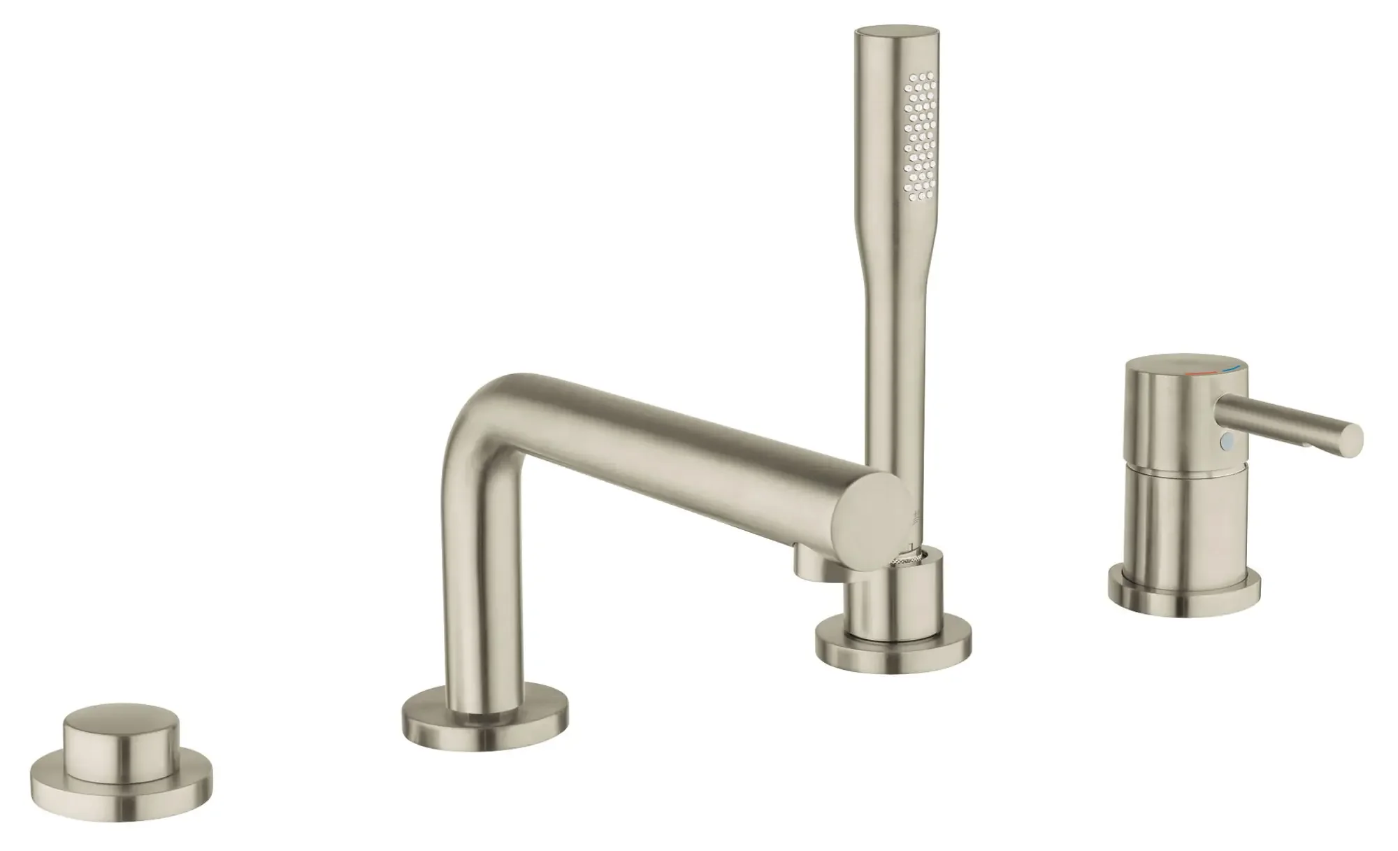 4-Hole Single-Handle Deck Mount Roman Tub Faucet with 1.75 GPM (6.6 L/min) Hand Shower - Image 29