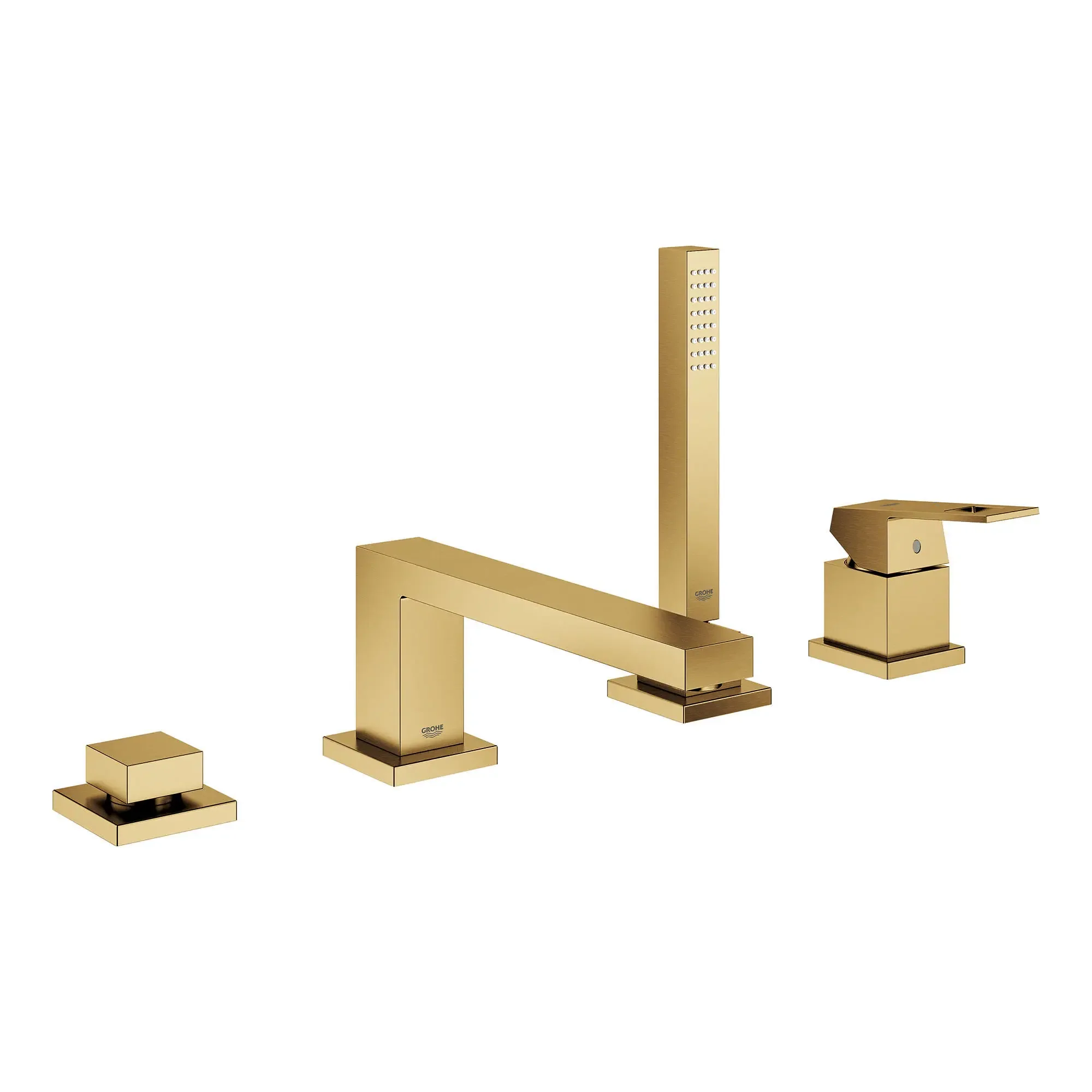 4-Hole Single-Handle Deck Mount Roman Tub Faucet with 1.75 GPM (6.6 L/min) Hand Shower - Image 17