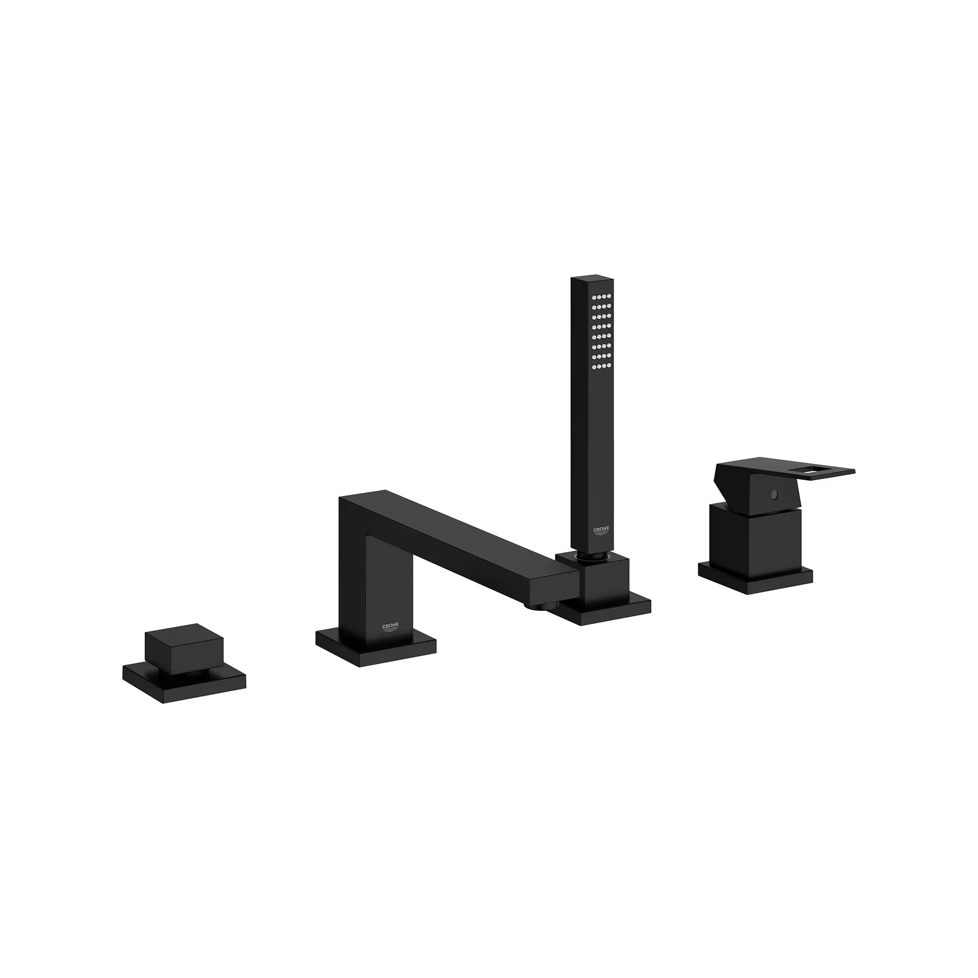 4-Hole Single-Handle Deck Mount Roman Tub Faucet with 1.75 GPM (6.6 L/min) Hand Shower - Image 2