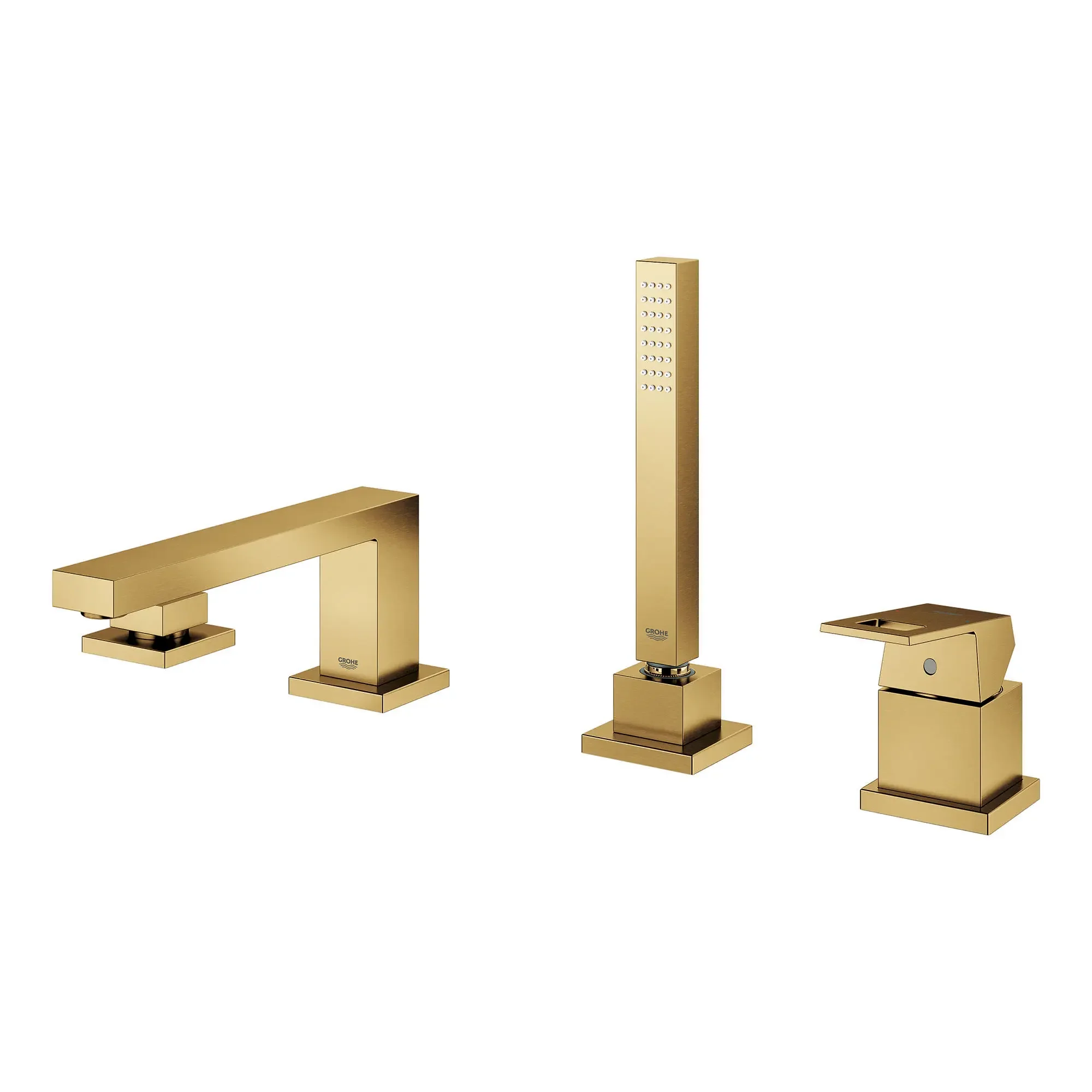 4-Hole Single-Handle Deck Mount Roman Tub Faucet with 1.75 GPM (6.6 L/min) Hand Shower - Image 27