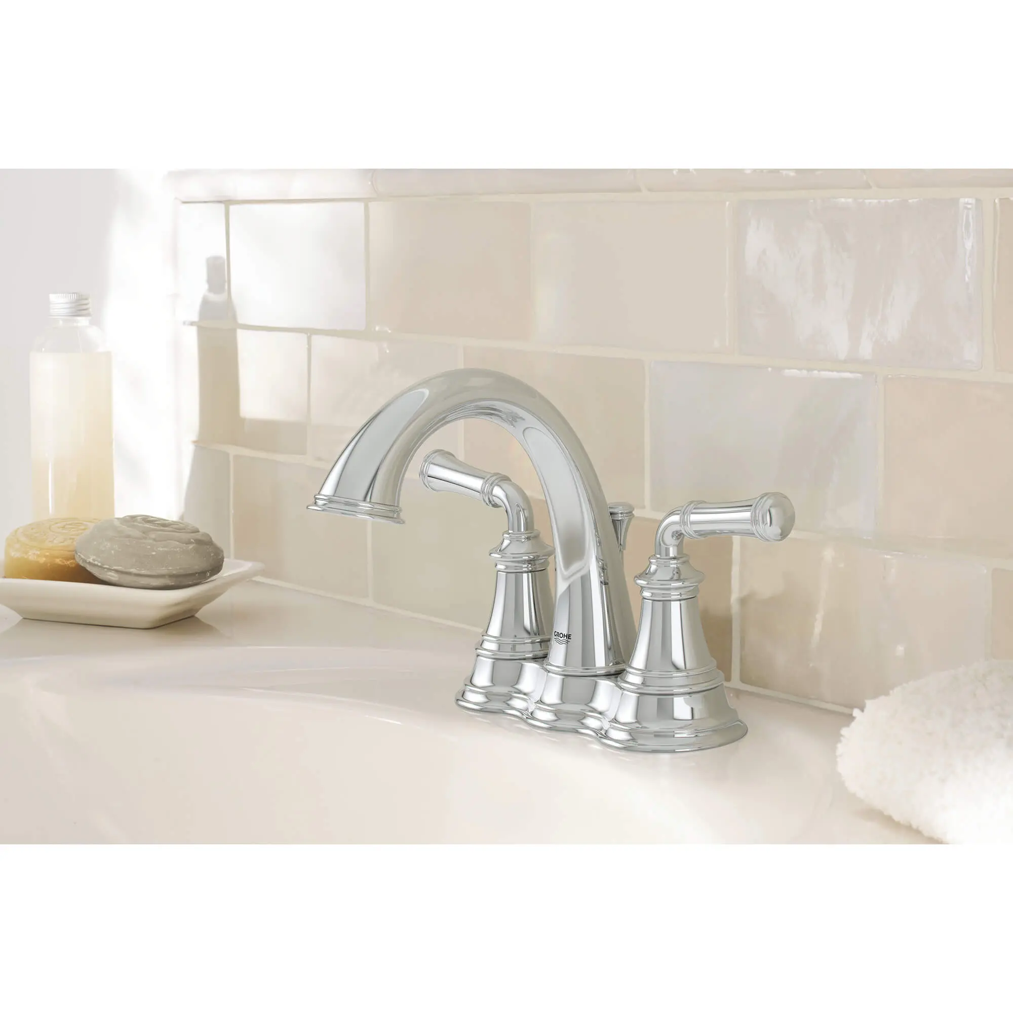 4-inch Centerset 2-Handle Bathroom Faucet 1.2 GPM - Image 3