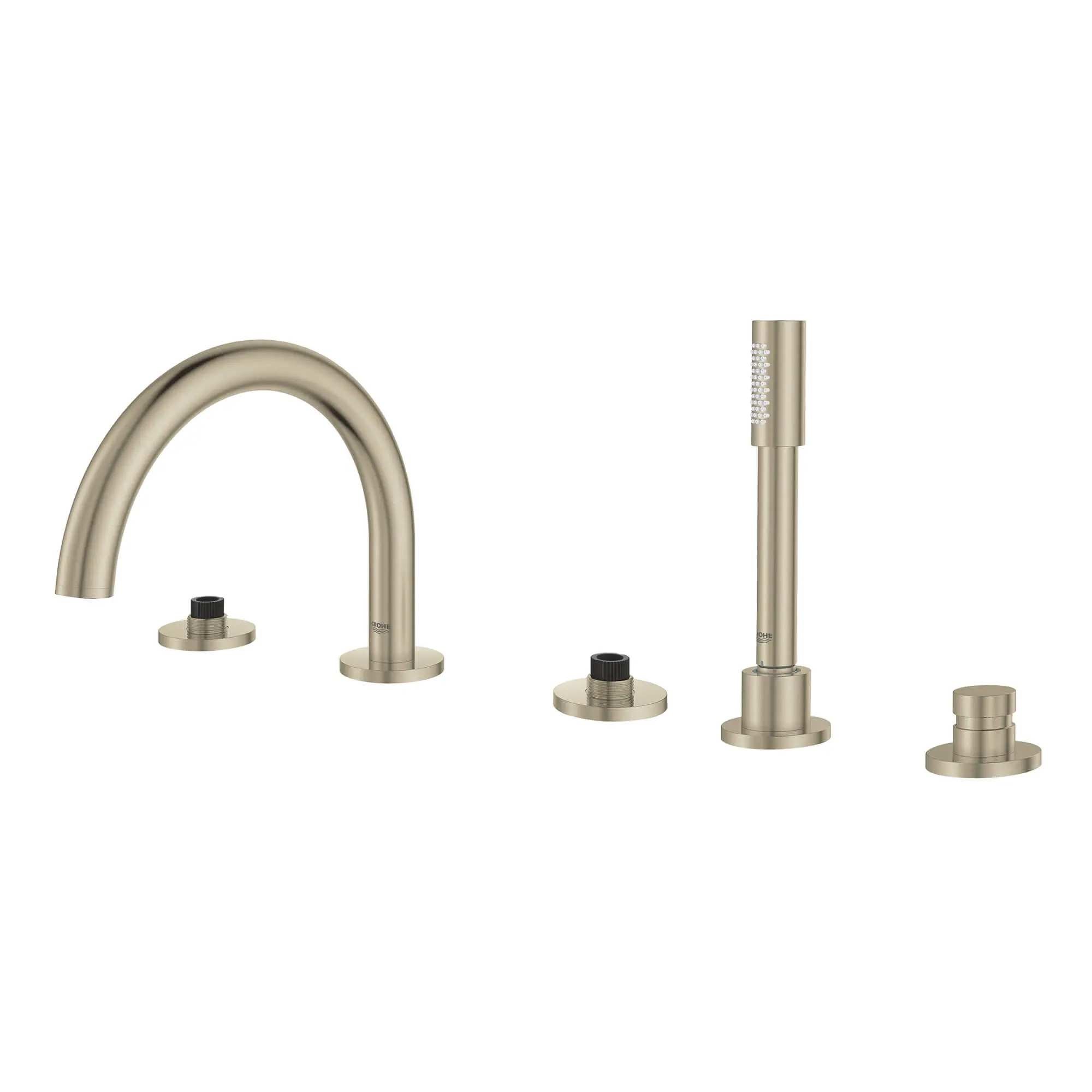 5-Hole 2-Handle Deck Mount Roman Tub Faucet with 1.75 GPM Hand Shower - Image 21