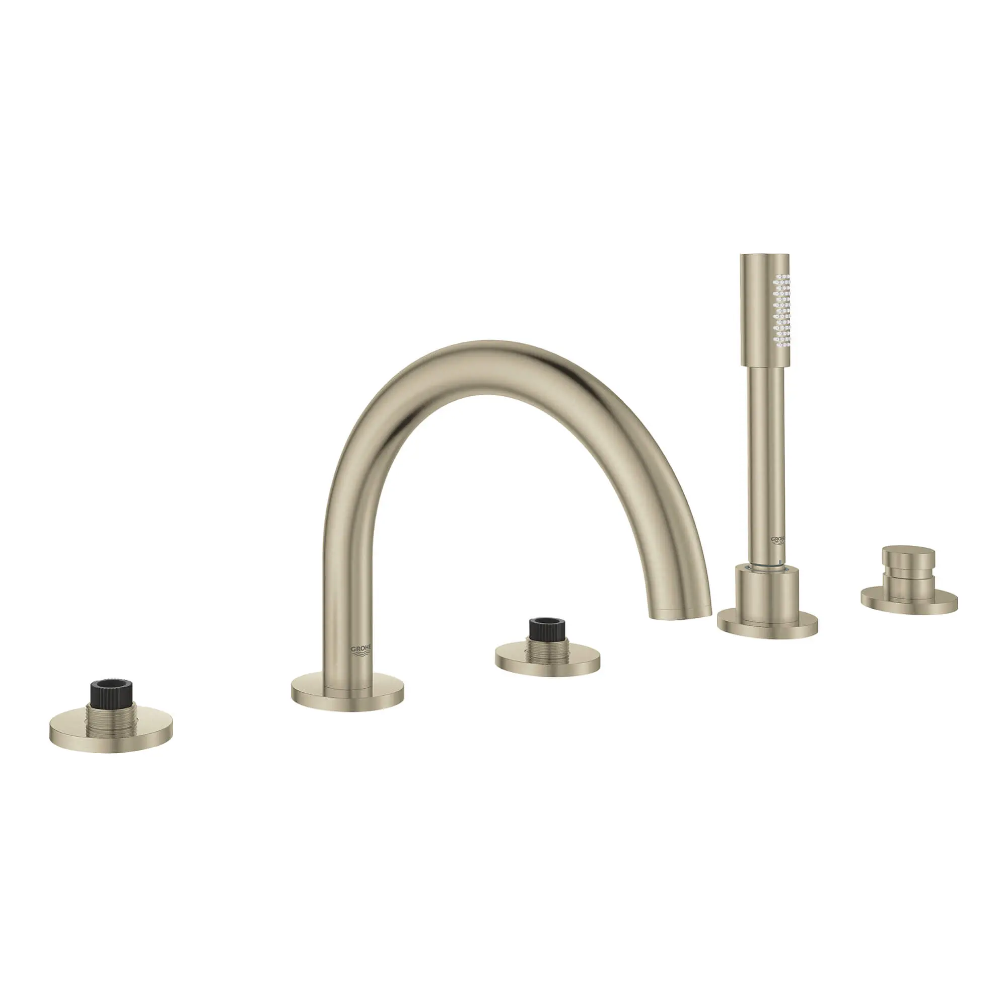5-Hole 2-Handle Deck Mount Roman Tub Faucet with 1.75 GPM Hand Shower - Image 22