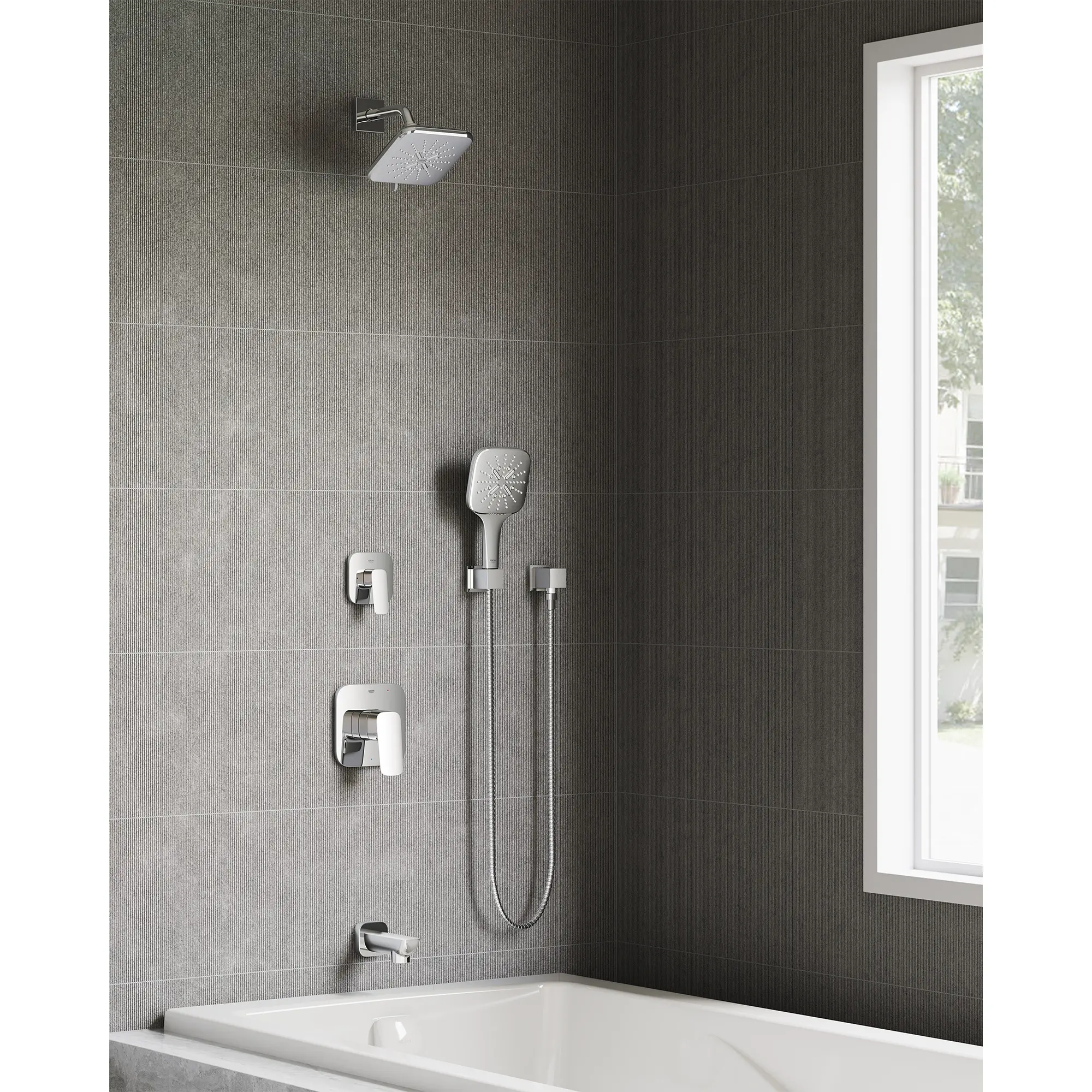 Rainshower Round  Handshower Wall Mount Holder - Image 10