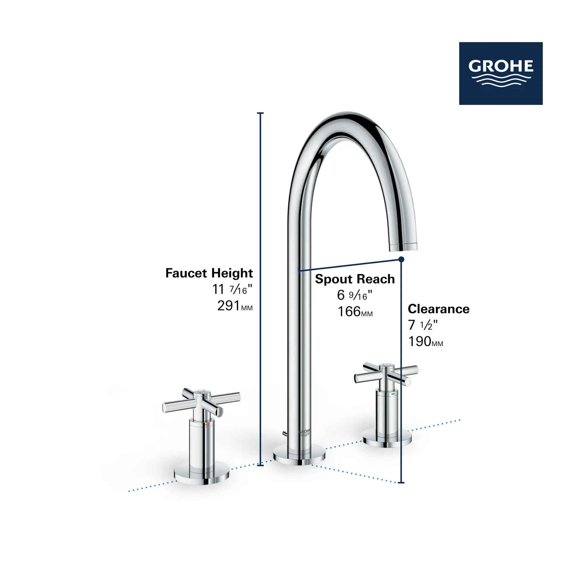 8-inch Widespread 2-Handle M-Size Bathroom Faucet 1.2 GPM - Image 12