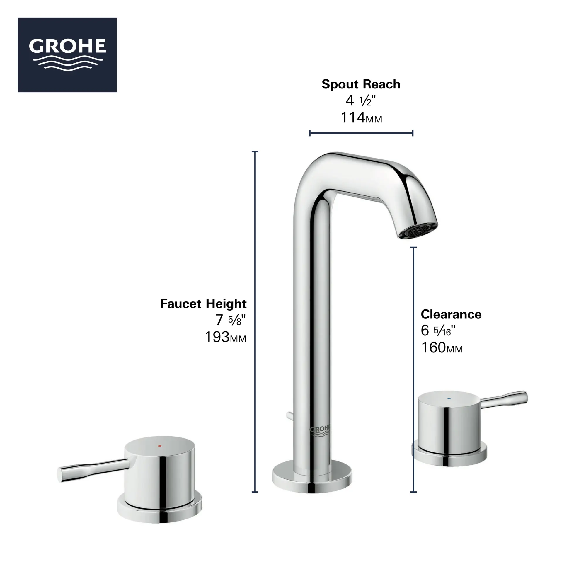 8-inch Widespread 2-Handle M-Size Bathroom Faucet, 1.2 GPM (4.5 L/min) - Image 13