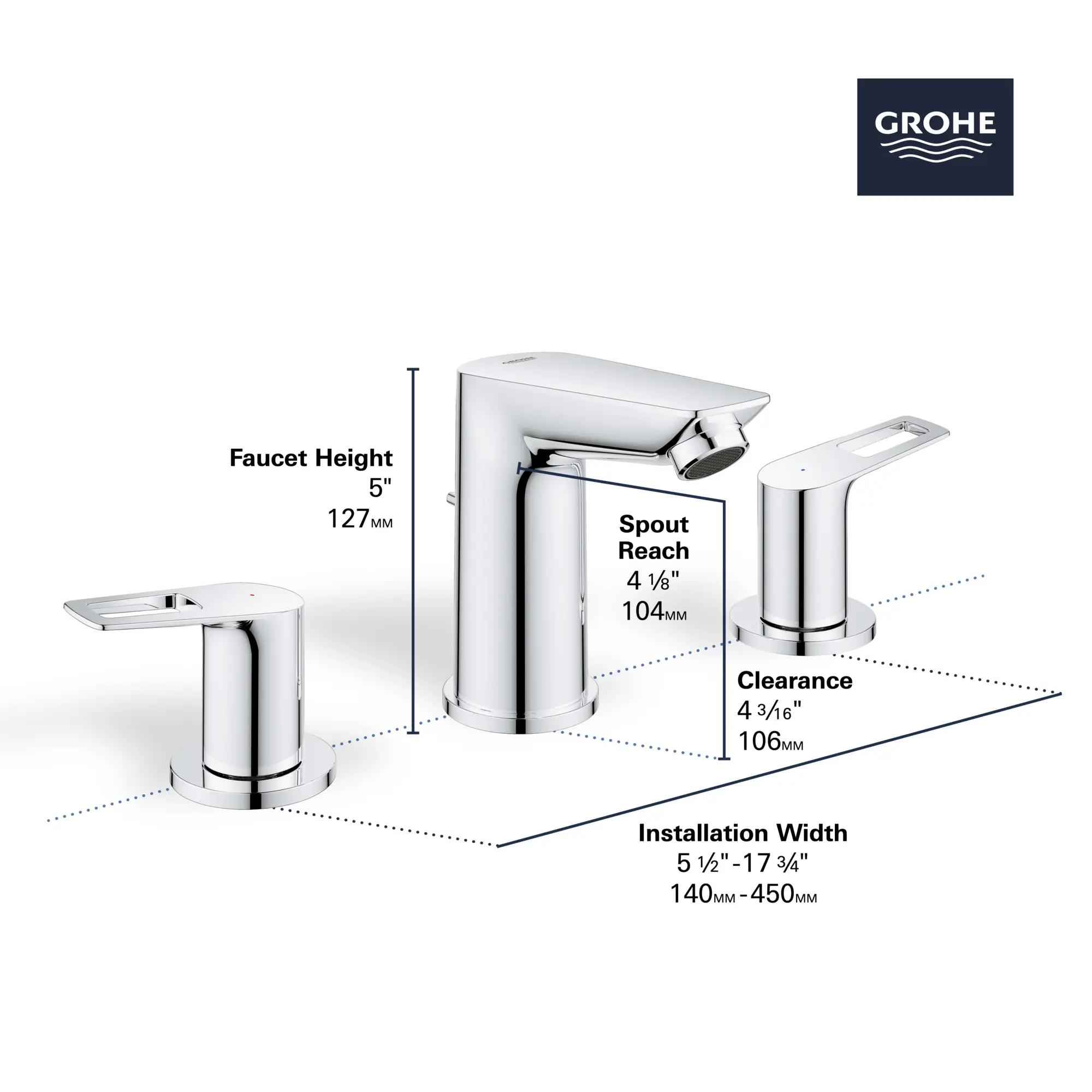 8-Inch Widespread 2-Handle M-Size Bathroom Faucet, 1.2 GPM (4.5 L/min) - Image 10