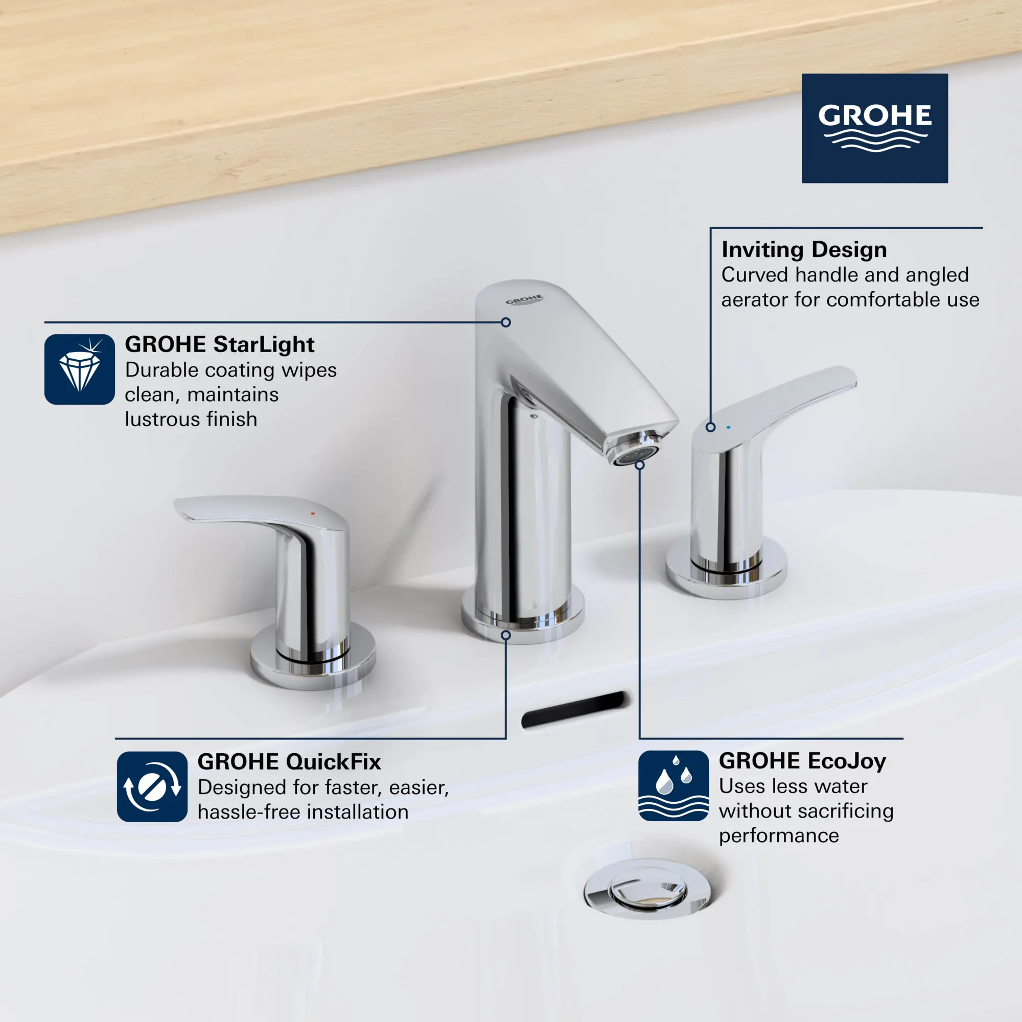 8-inch Widespread 2-Handle S-Size Bathroom Faucet, 1.2 GPM (4.5 L/min) - Image 9
